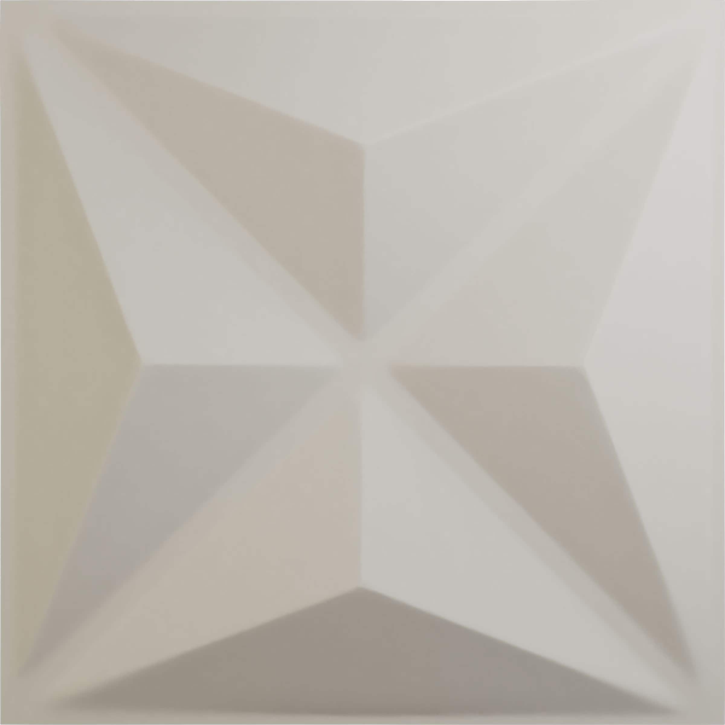 Ekena Millwork WP12X12KEGBW-CASE-12 11-7/8-in x 11-7/8-in Embossed Paintable/Stainable White PVC Wall Panel ( 12 -Pack, Covers 11.76-sq ft )