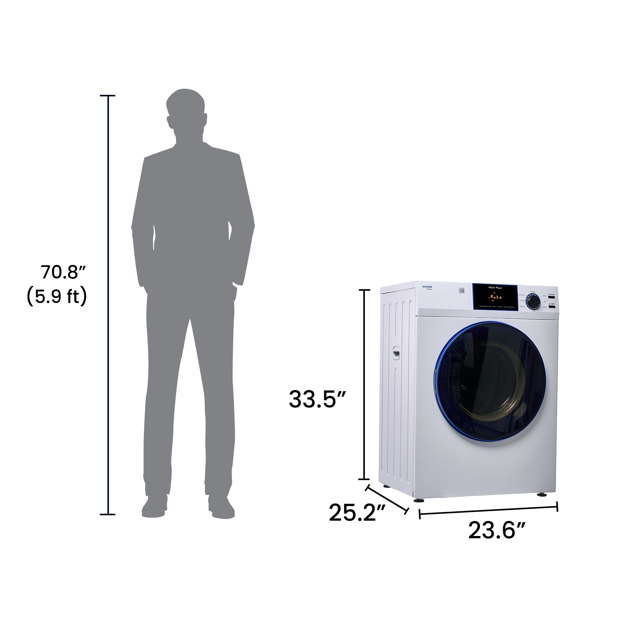 Equator Advanced Appliances ED 868 M Elec-Dry - View #3