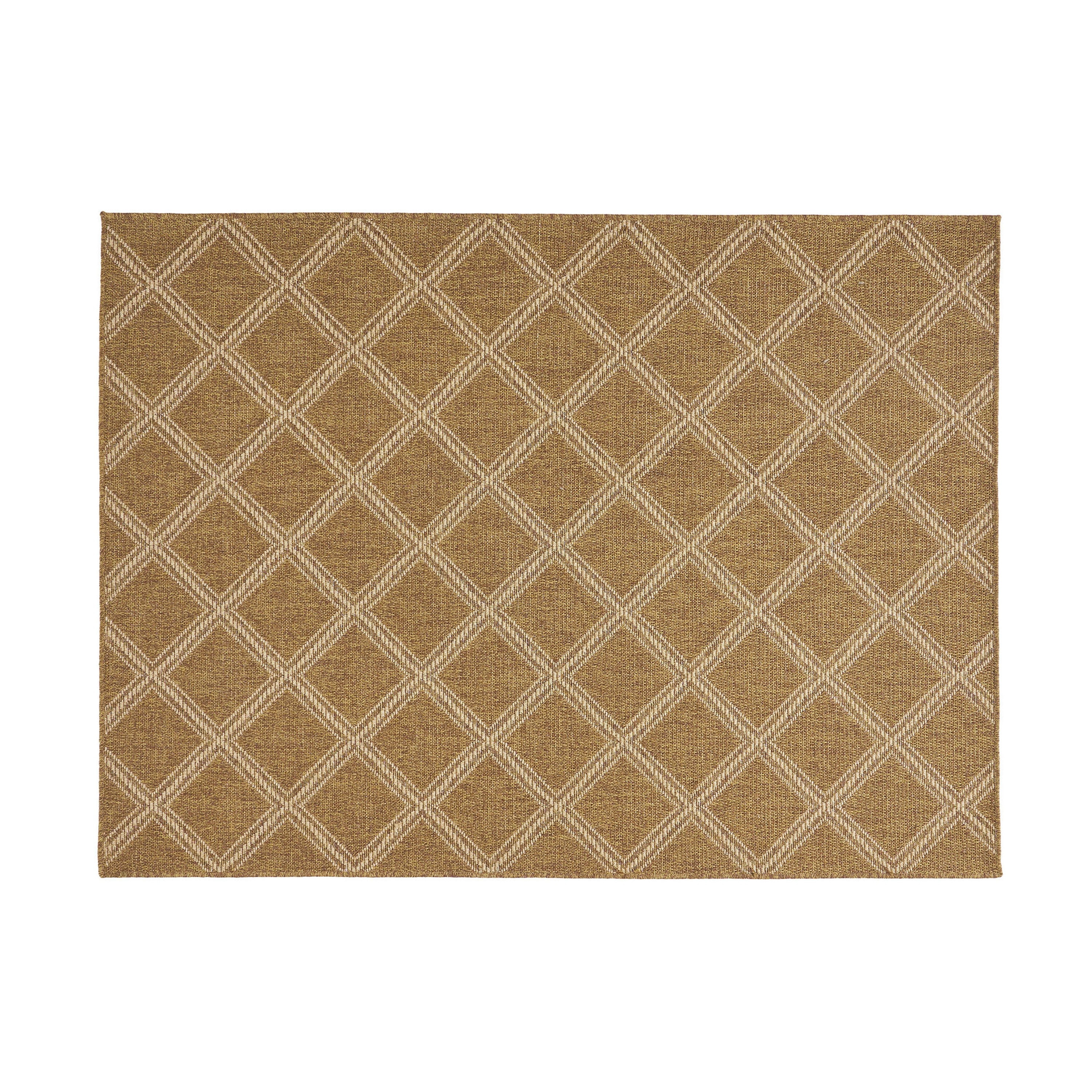 Benzara BM321240 Tufted Polypropylene Natural Brown Rectangular Indoor/Outdoor Area rug