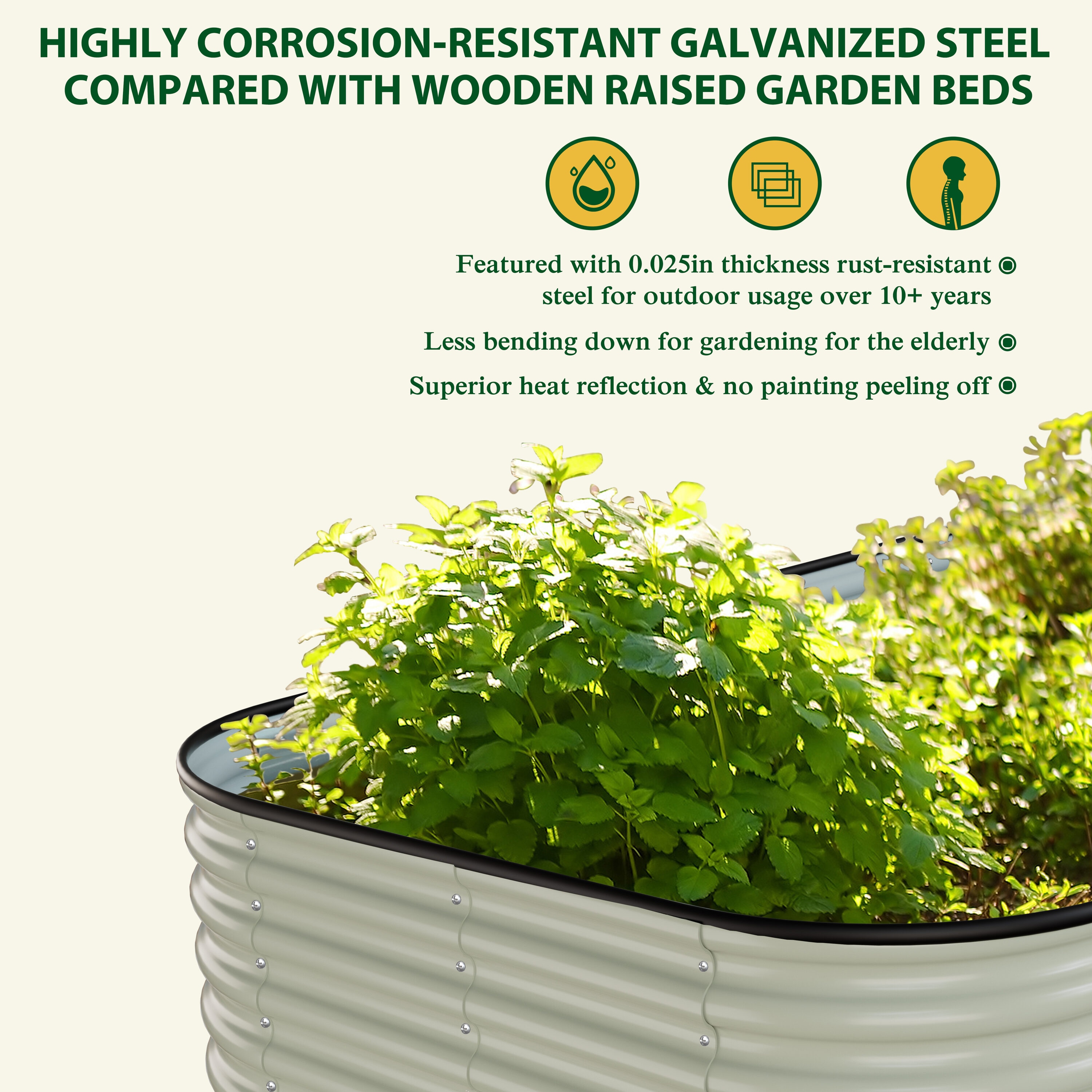 VEIKOUS PG0102-84-01GCW Raised-Garden-Beds - View #5