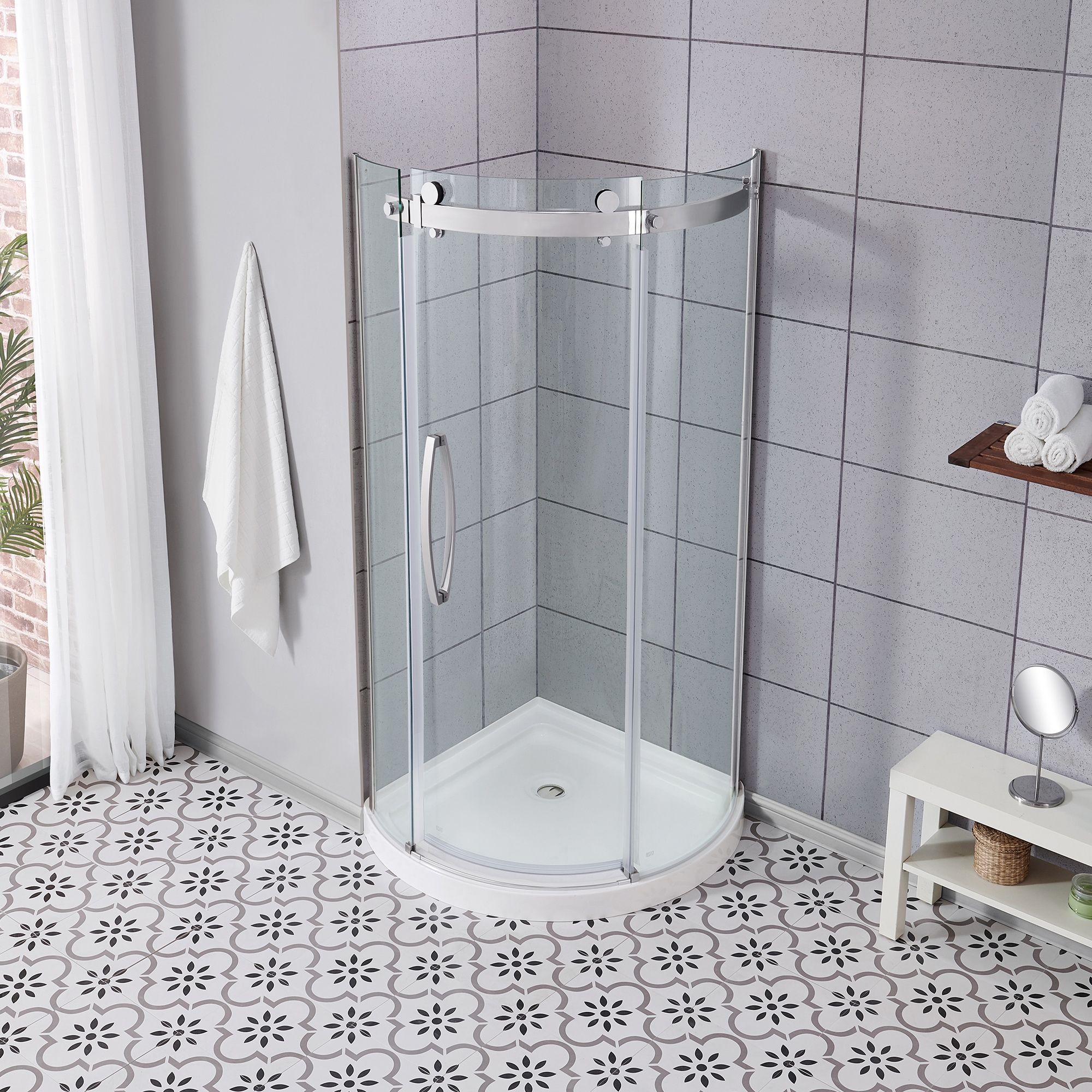 OVE Decors 15SKC-BREL36-CHR Alcove-Shower-Kit - View #3