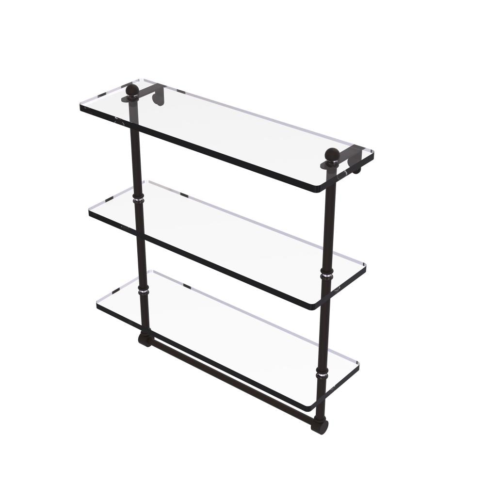 Allied Brass PR-5/16TB-ORB Prestige Regal Oil-Rubbed Bronze 3-Tier Wall Mount Bathroom Shelf (16-in X 18-in X 5-in)