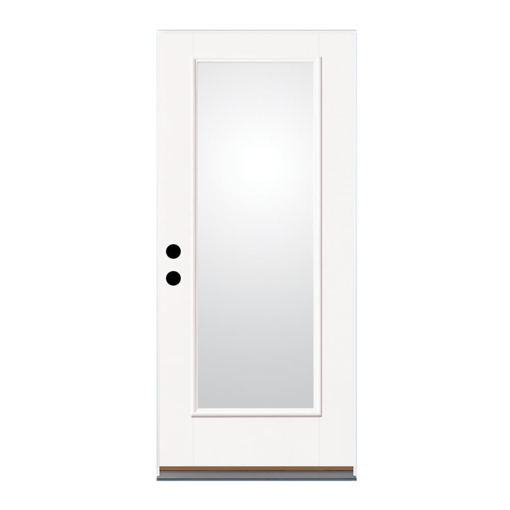 Therma-Tru Benchmark Doors 36-in X 80-in Fiberglass Full Lite Left-Hand ...