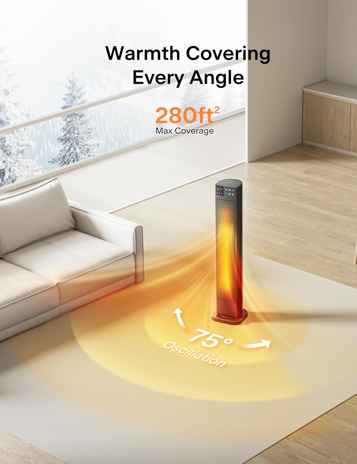 PELONIS PHF15RSAPH30 Portable-Electric-Heat - View #4