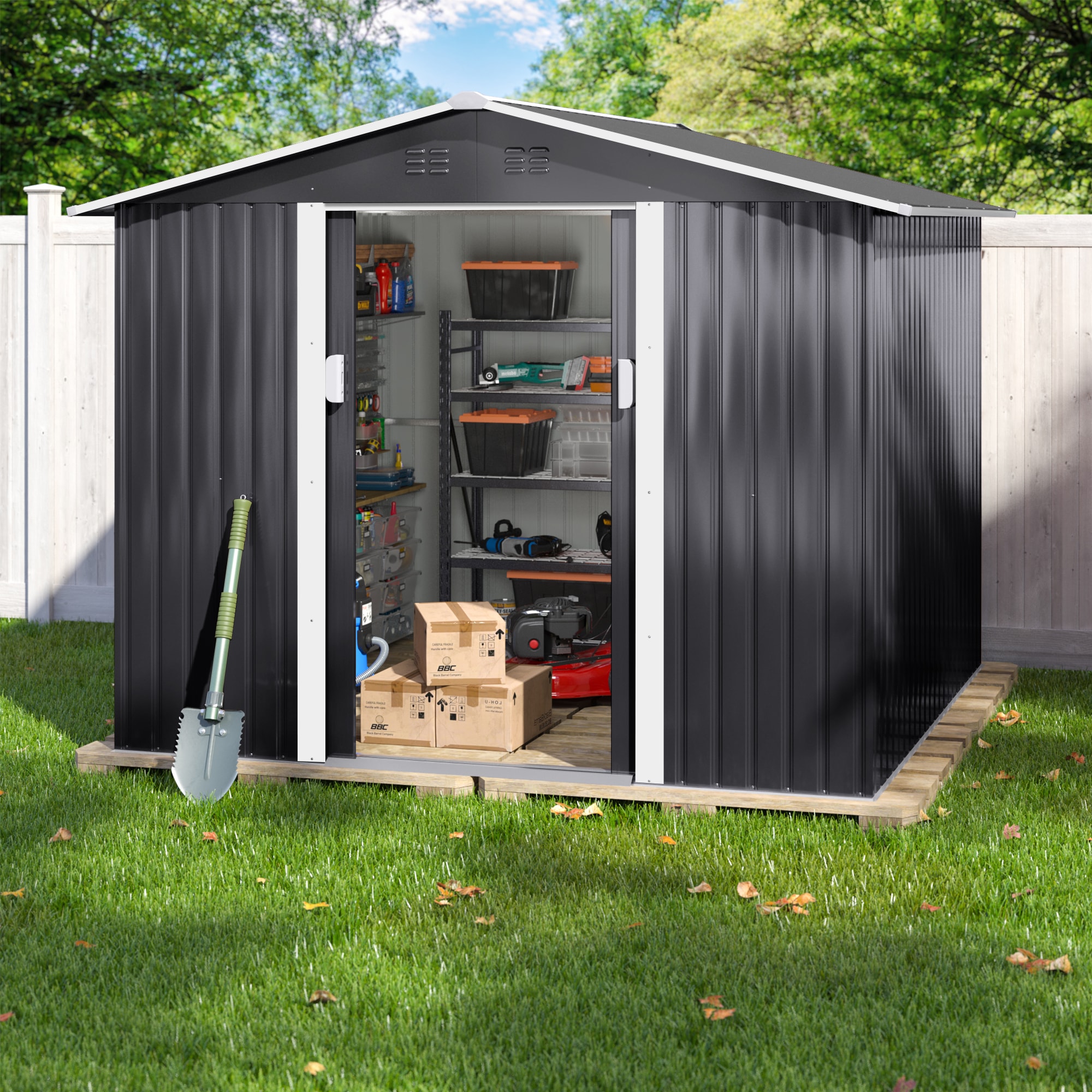 Jaxpety HG61R0736 Metal-Storage-Buildings-Sheds - View #4
