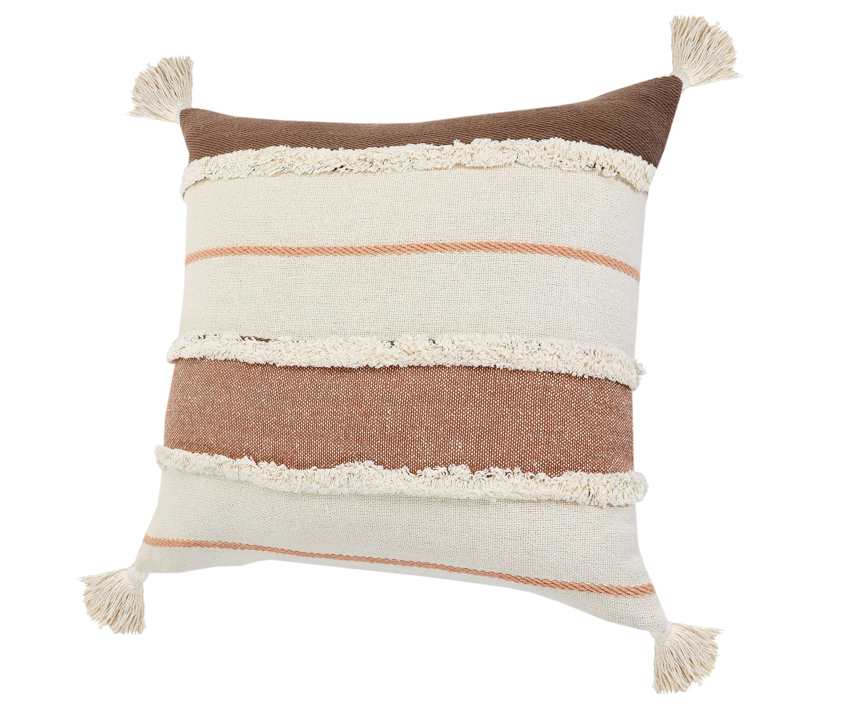 LR Home Sacral Earth Quarry Striped Throw Pillow, 20-inch in the Throw  Pillows department at
