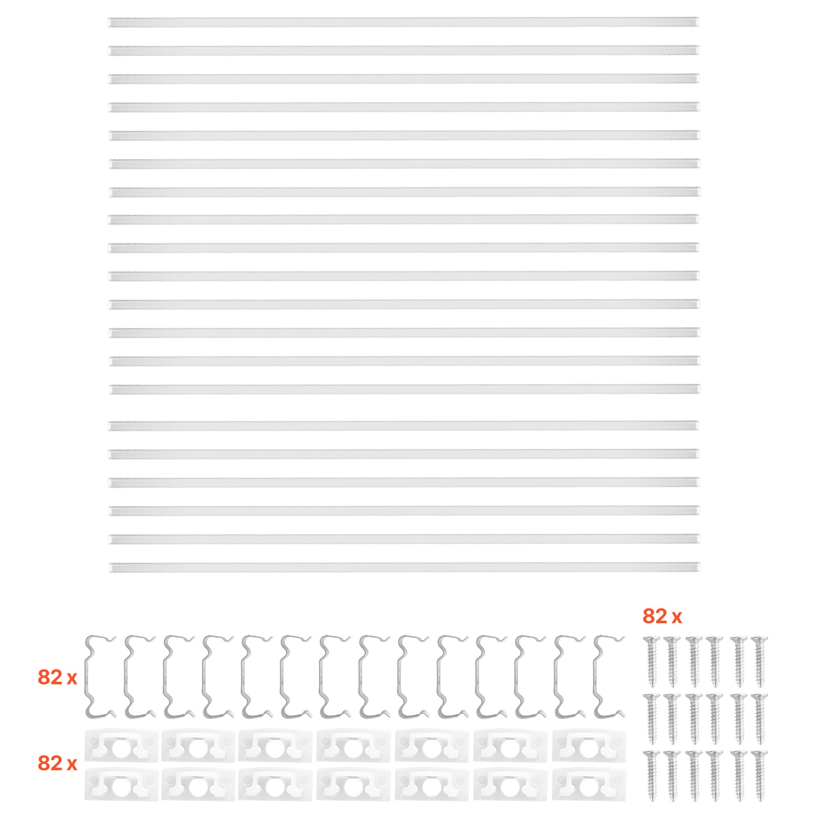 GIVIMO 20-Pack 6.6-ft U-Shape LED Aluminum Channel Anodized Aluminum Profile with Milky Cover End Caps and Mounting Clips for LED Strip Light Under Cabinet Counter