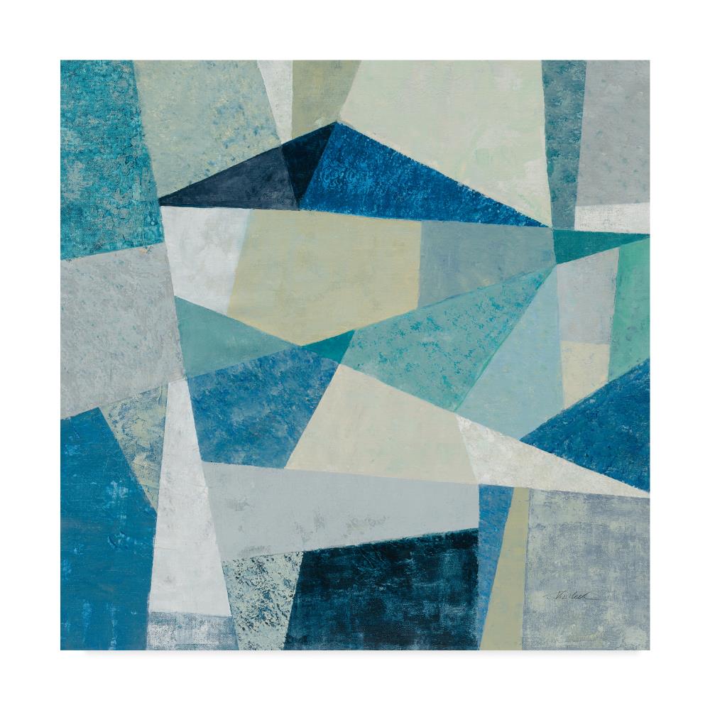 Trademark Fine Art WAP05559-C1414GG Framed 14-in H x 14-in W Abstract Print on Canvas