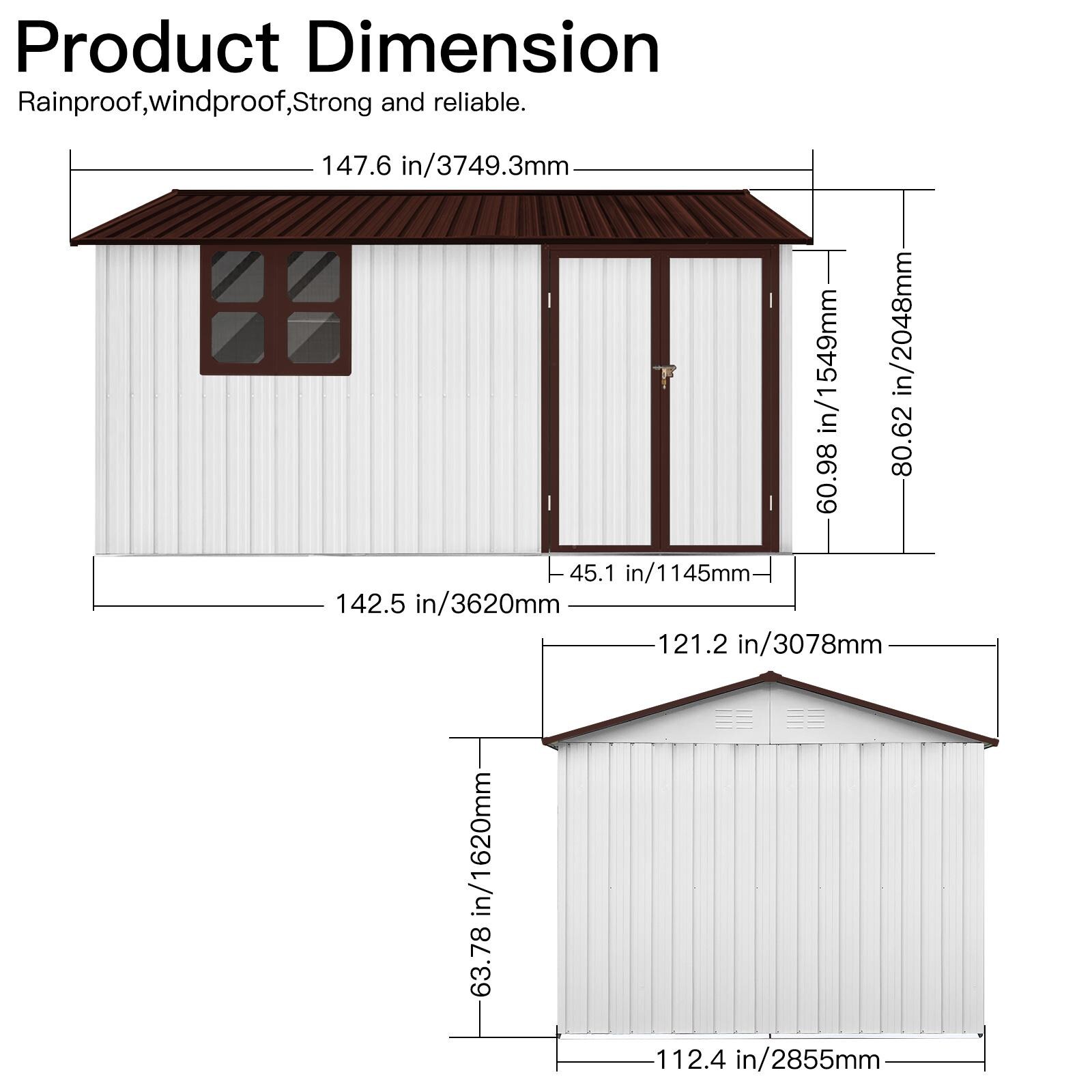 Bayfeve BF-135056-SD Metal-Storage-Buildings-Sheds - View #7
