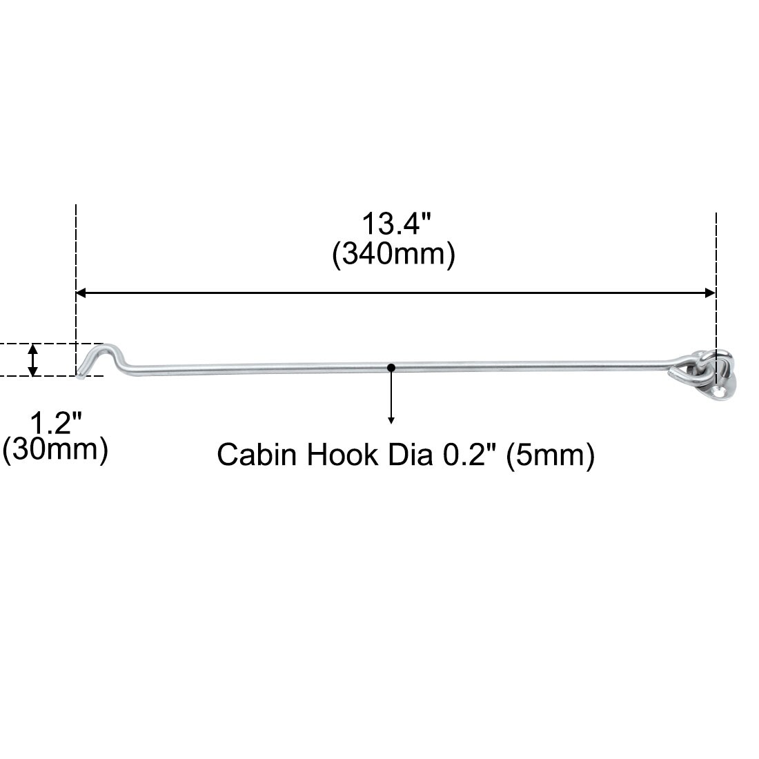 Unique Bargains S25093001UX7146 Cabinet-Latches - View #3