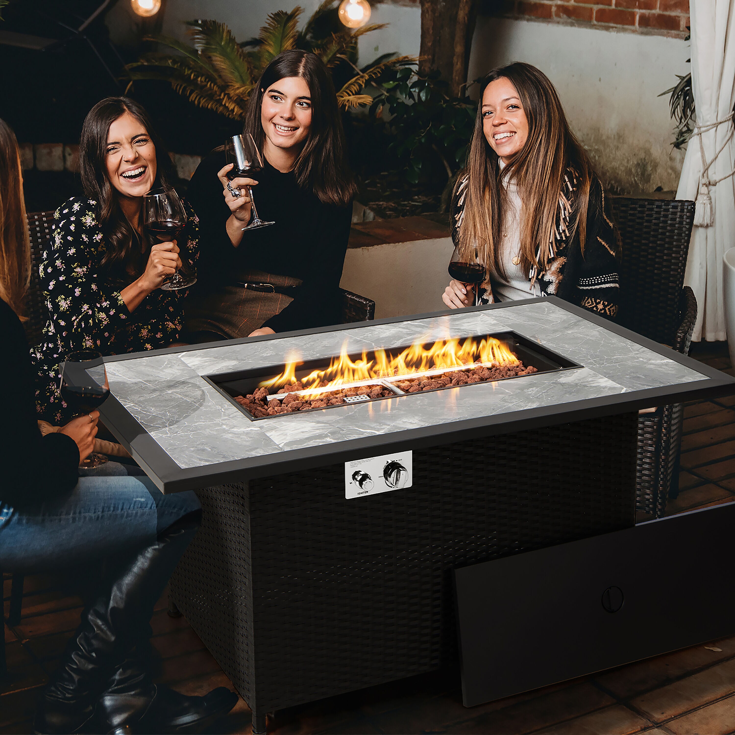 Costway NP10343DK Outdoor-Gas-Firepits - View #6