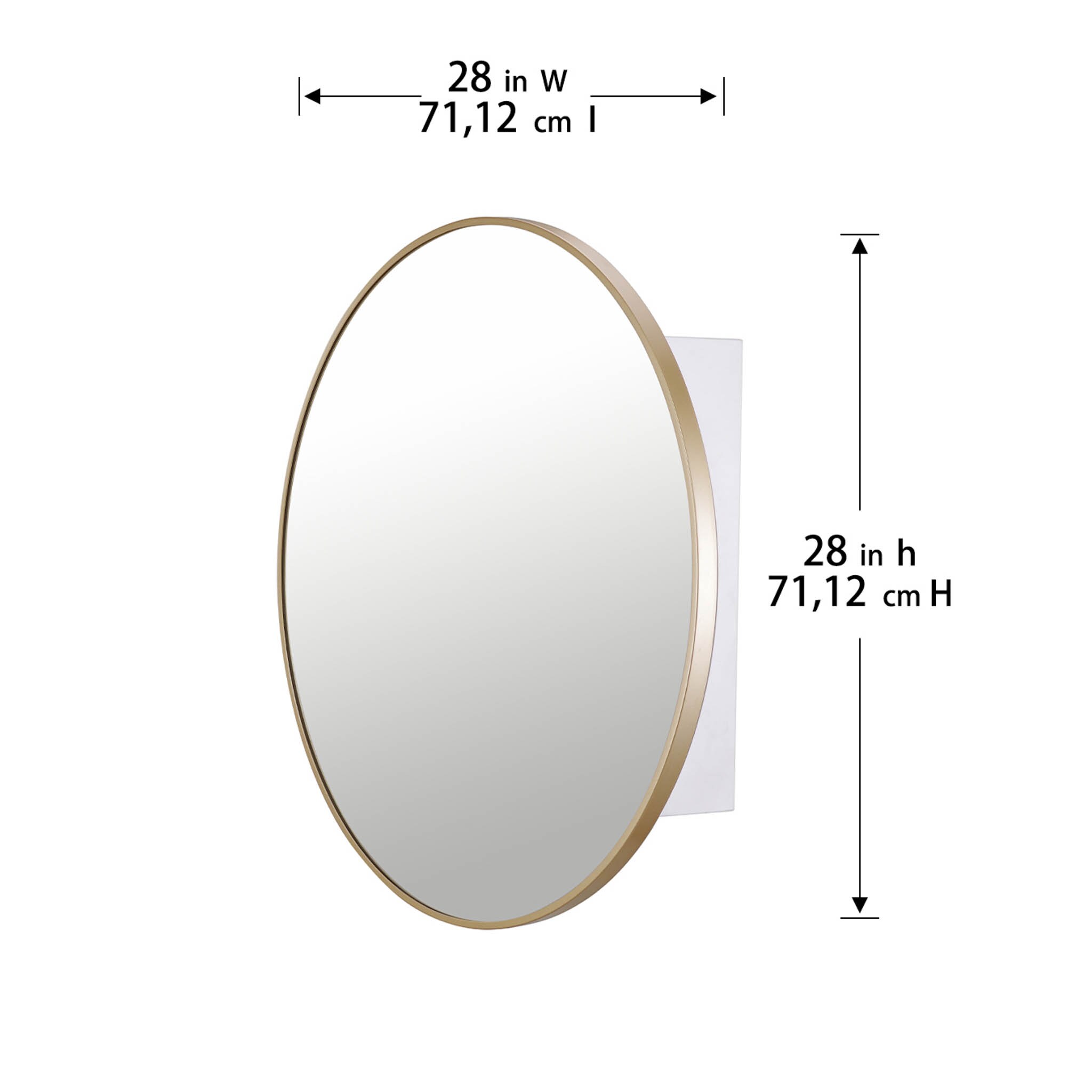  8909-GOLD Bathroom-Medicine-Cabinets - View #3