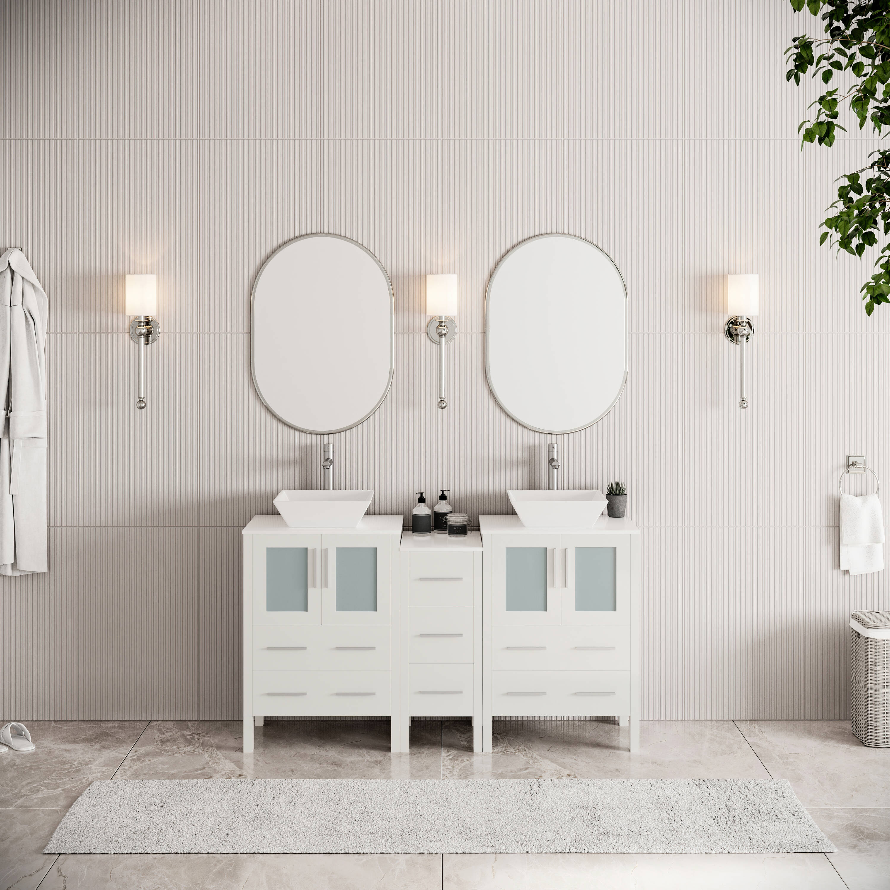 Fresca FCB62-123612WH vanities - View #5
