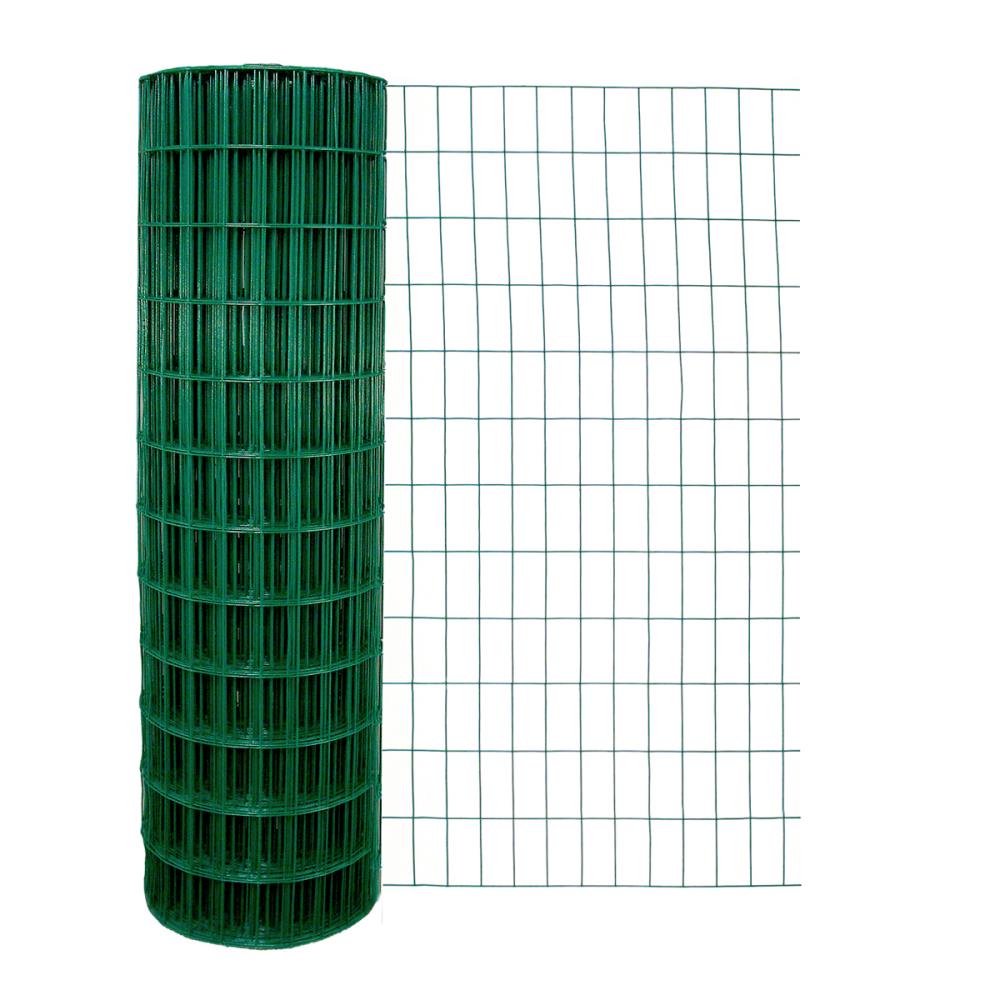 Garden Zone 100ft x 4ft 14Gauge Green PVC Coated Steel Welded Wire