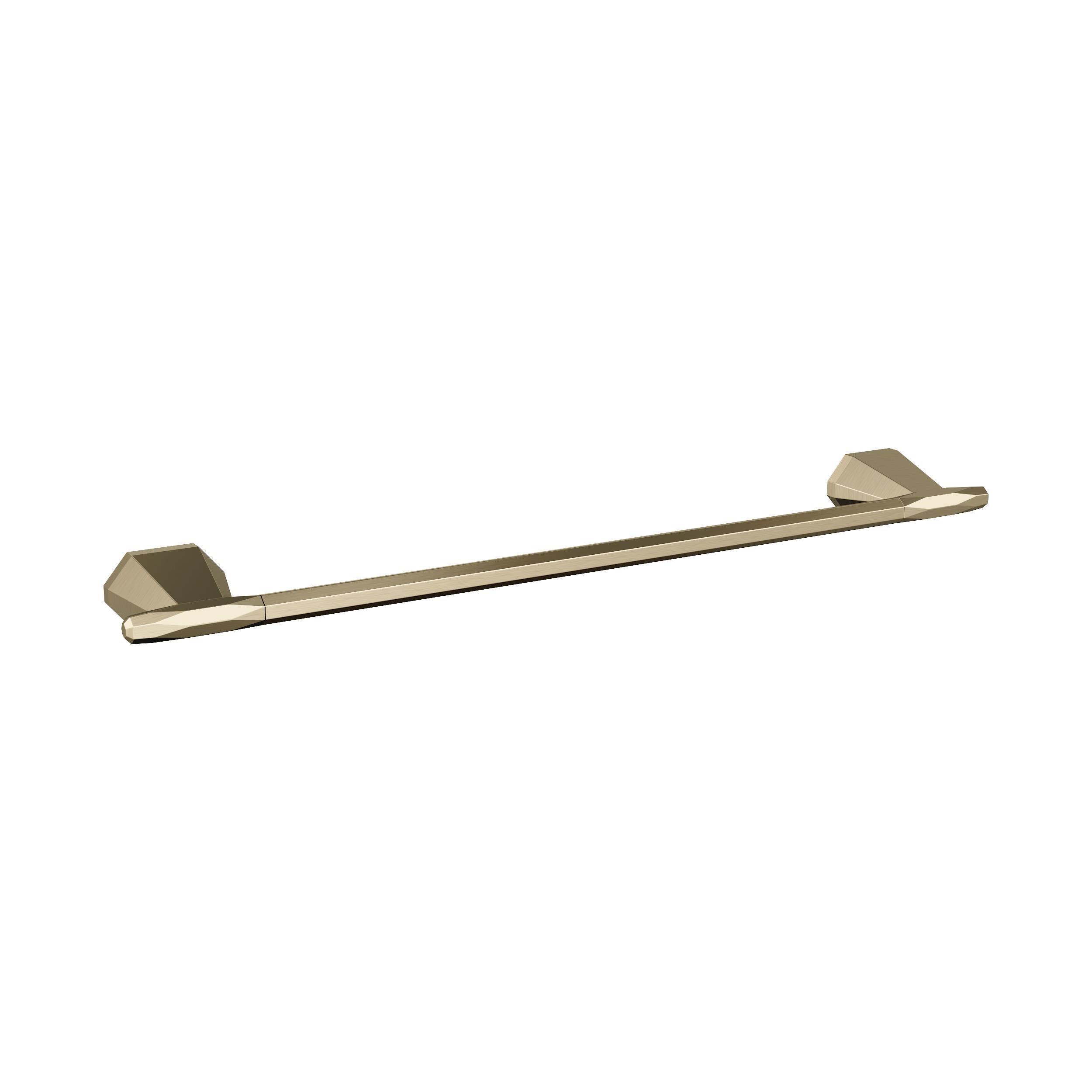 Amerock BH36043BBZ St. Vincent 18-in Golden Champagne Wall mount Single Towel Bar