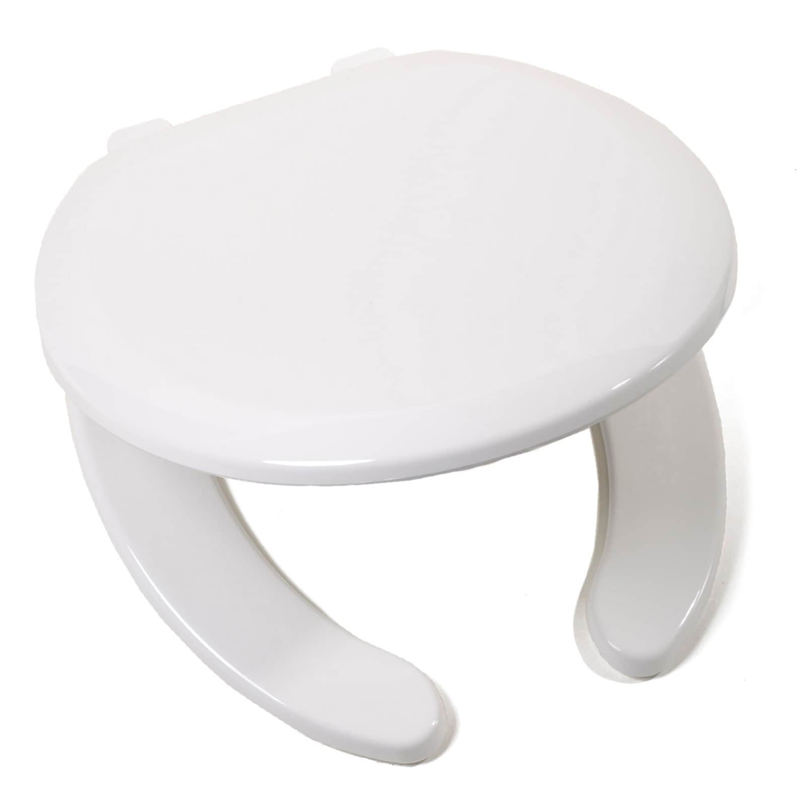 Jones Stephens C1B3R4SO00 Premium Plastic White Round Soft Close Toilet Seat