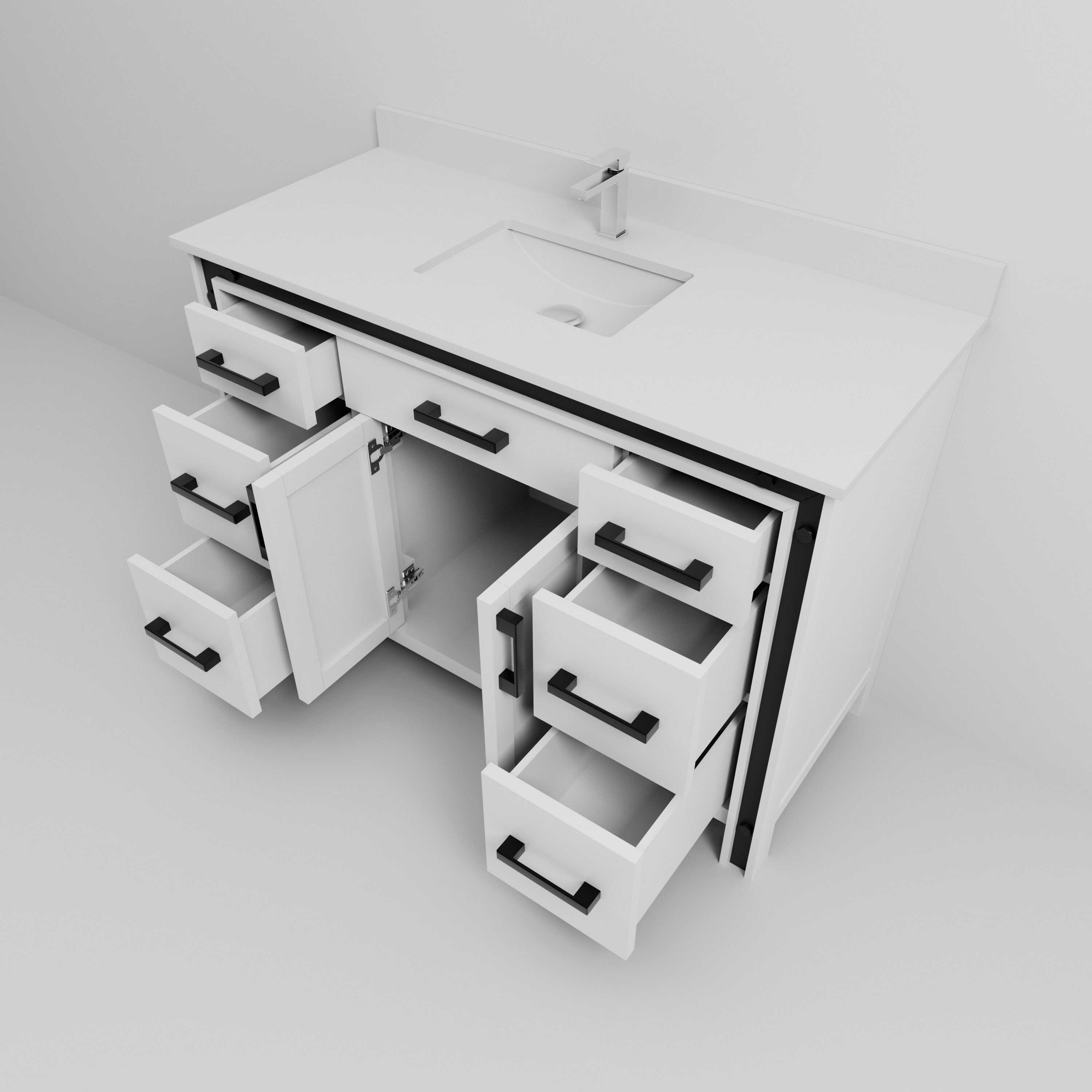 Lexora LVZV48SA201 Bath-Vanity-Combo - View #10