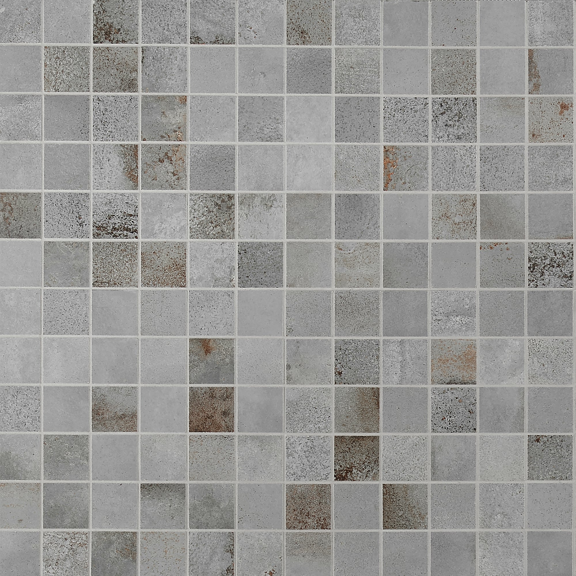 Artmore Tile EXT3RD107608 Angela Harris Santa Clara Gray 12-in x 12-in Matte Porcelain Cement look Mosaic Floor and Wall Tile ( 0.96-sq ft Piece