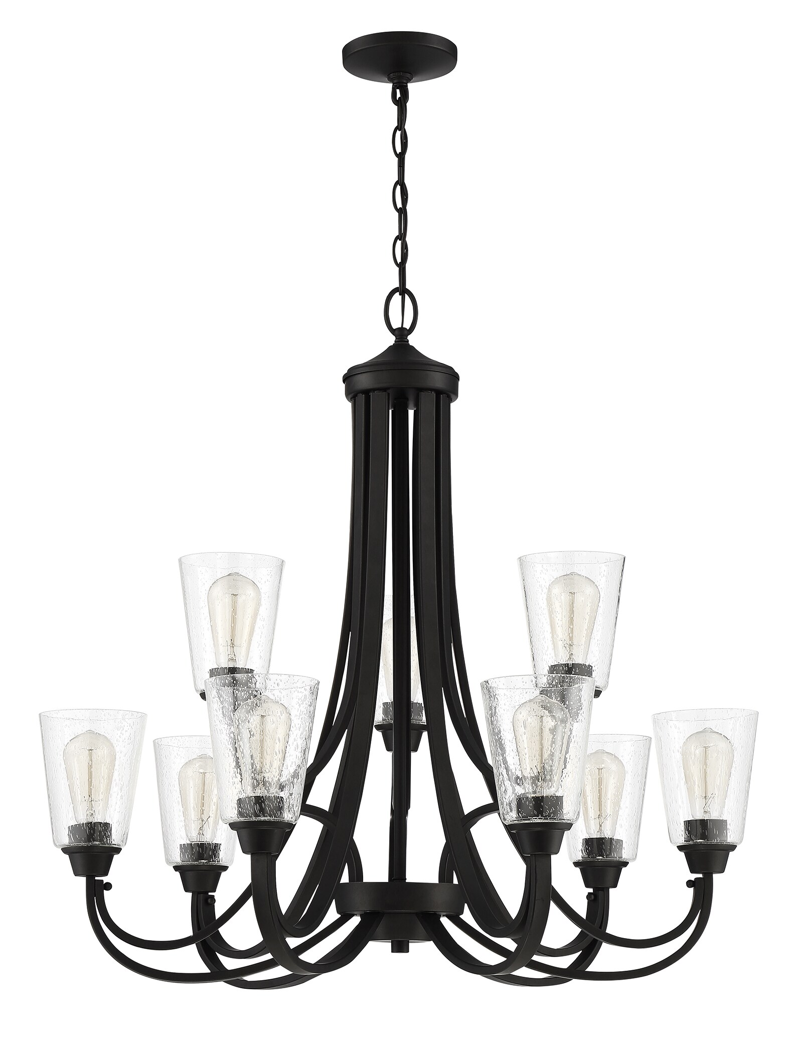 Craftmade 41929-ESP-CS Grace 9 -Light Bronze Transitional For Use in Bedrooms, Dining Rooms, Foyers, Kitchens, Living Rooms Chandelier