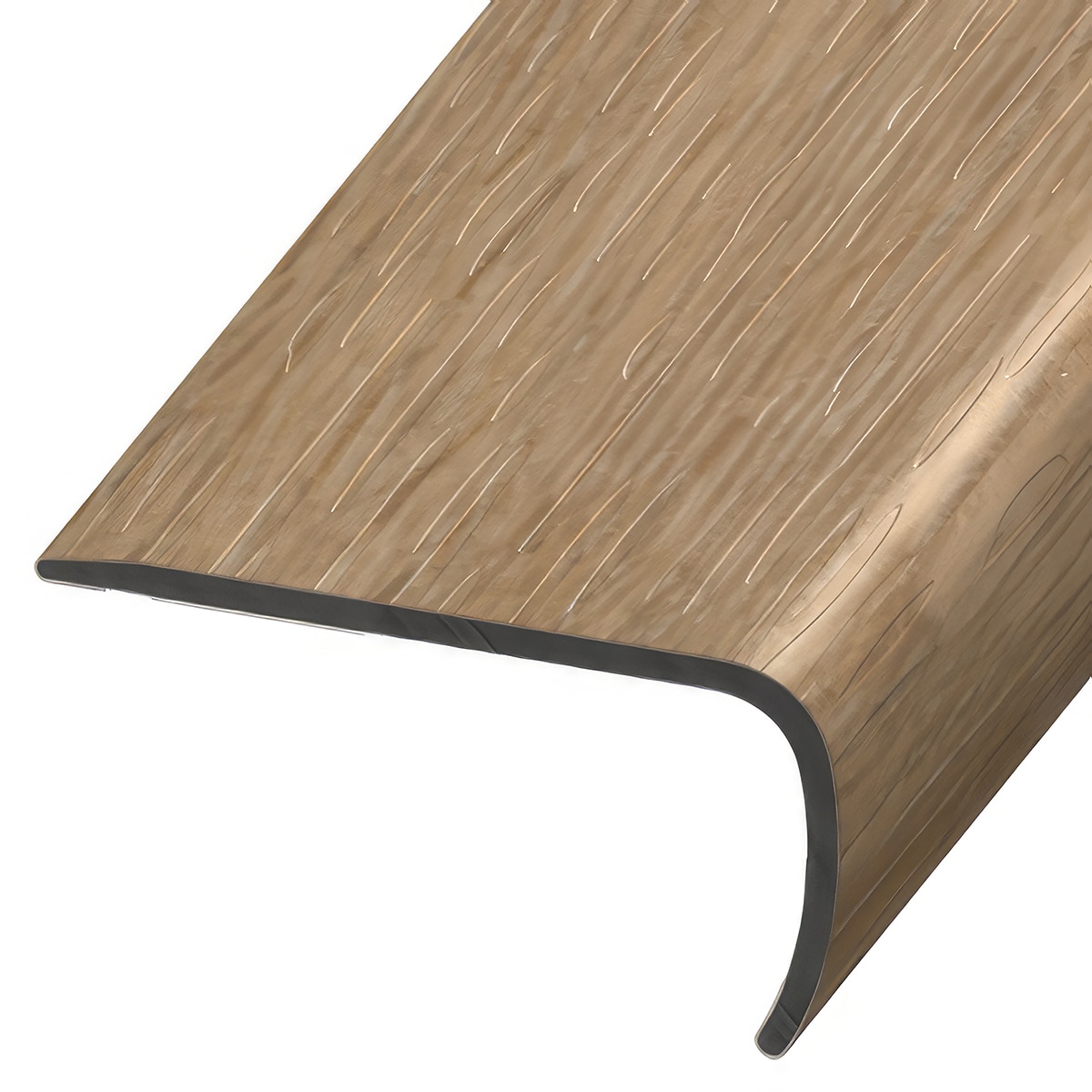 Versatrim VE-117258 Allura Flex Forbo-Allura Flex-Natural Collage Oak 1-in T x 2-in W x 94-in L PVC Square cap
