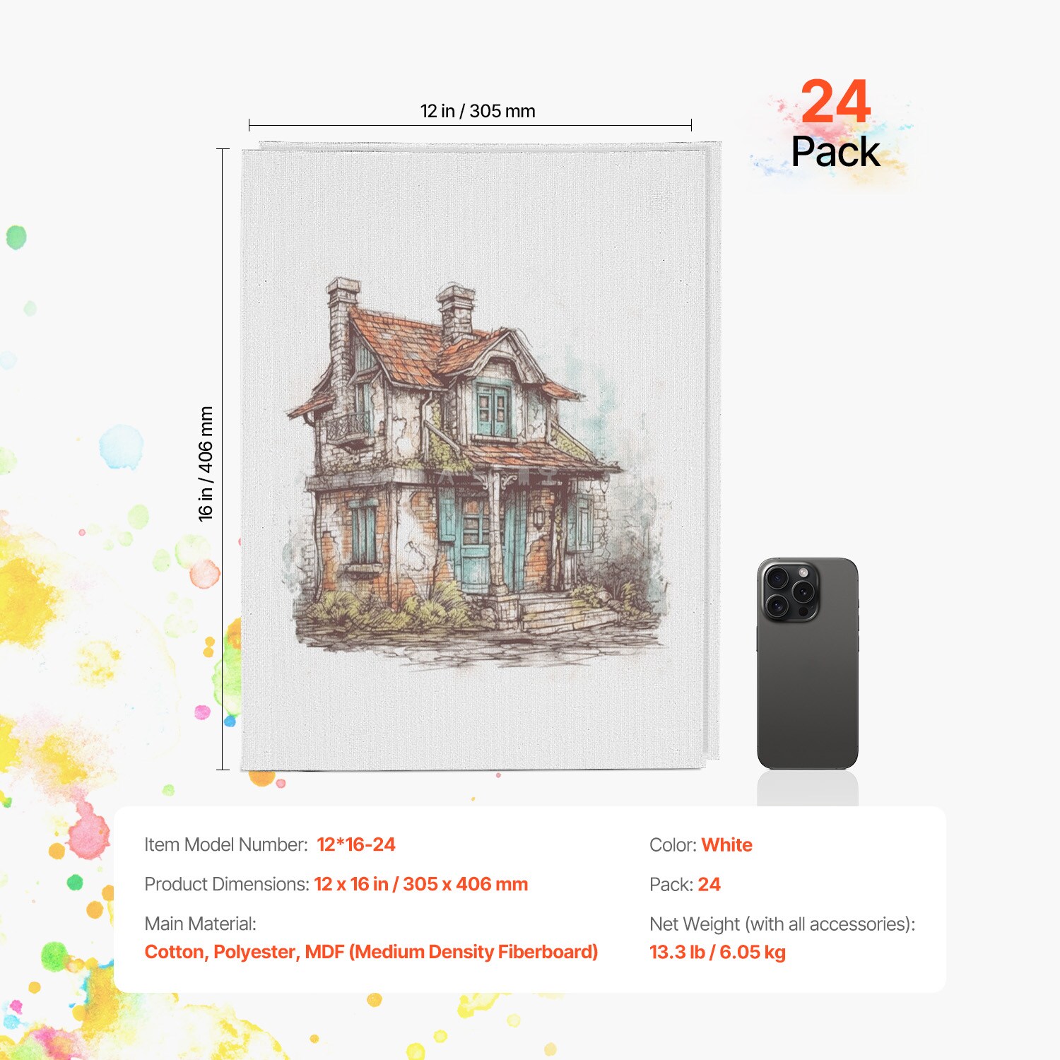 VEVOR HHFB1216INCHP3A2SV0 Drop-Cloths - View #7