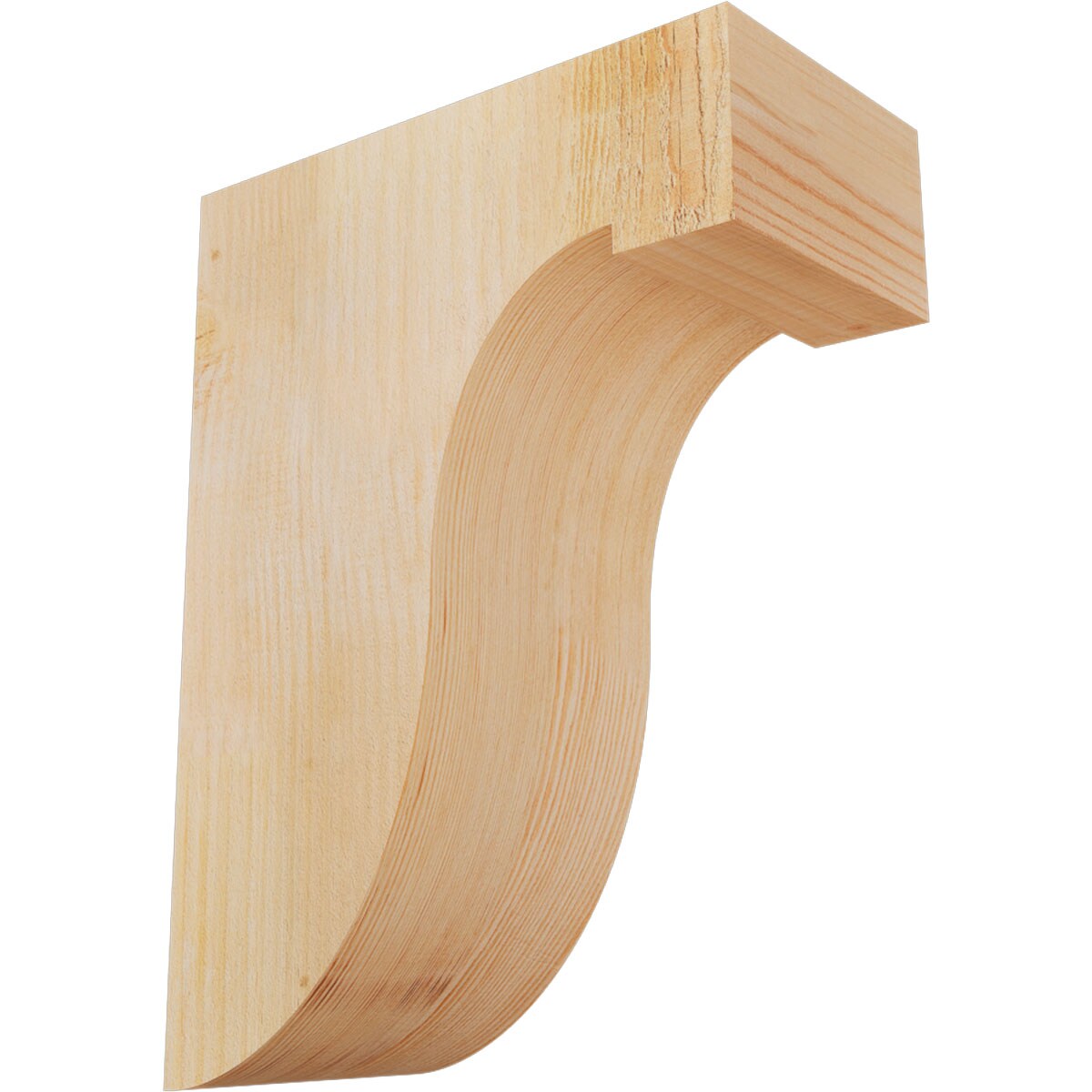 Ekena Millwork COR06X12X16DEL00RDF 6-in x 12-in x 16-in Del monte Unfinished Douglas fir Wood Paintable/Stainable Corbel