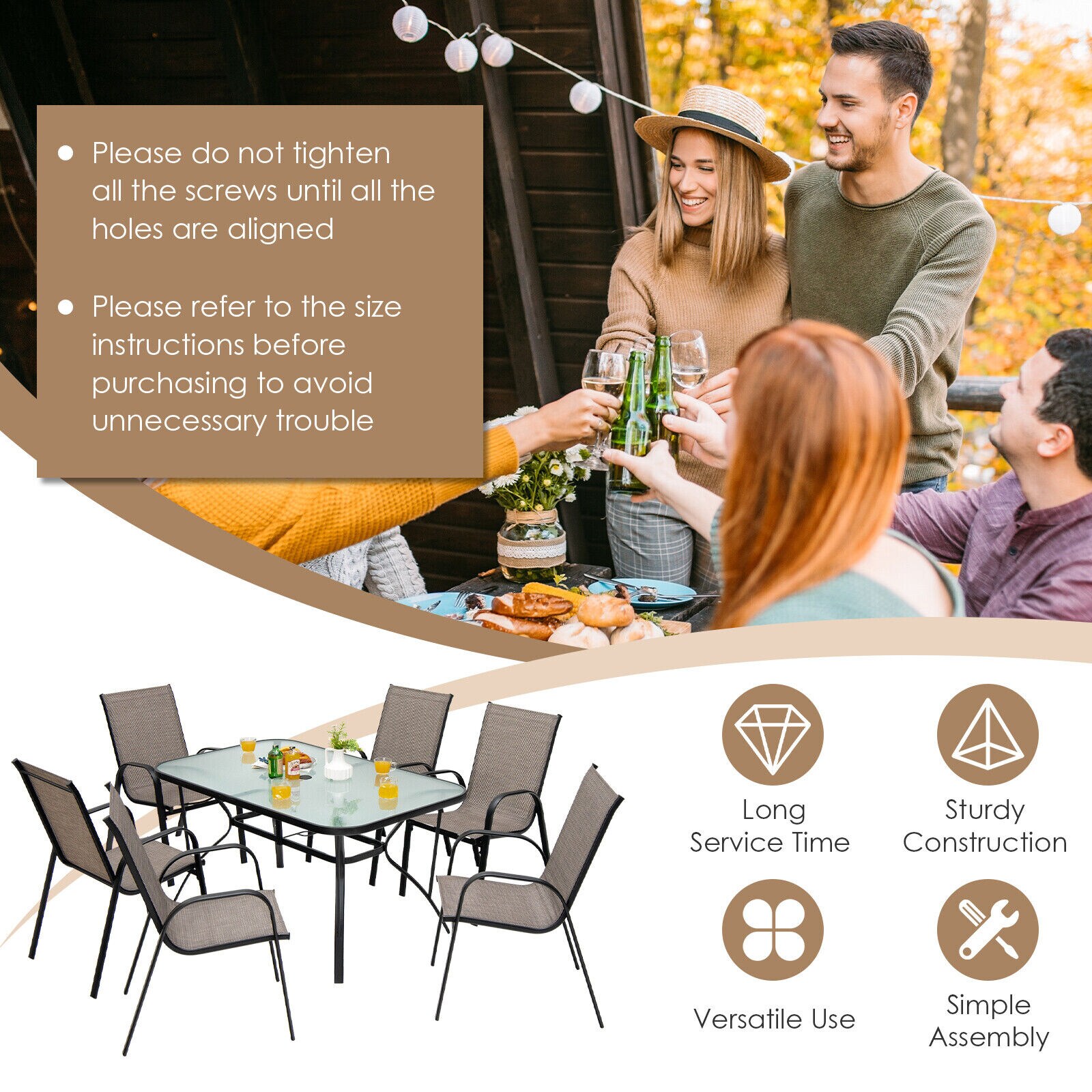 LIVIZA TDZ10407-X Patio-Dining-Sets - View #3