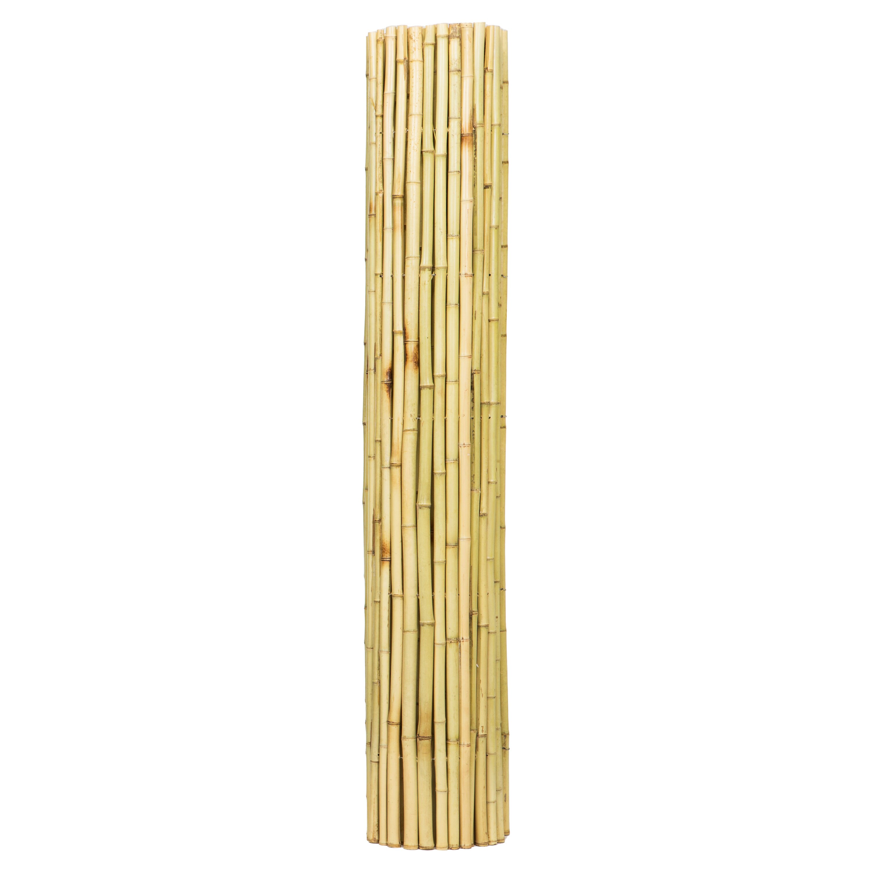 Backyard X-Scapes 16-ft x 6-ft 0.75-Gauge Brown Wood Bamboo