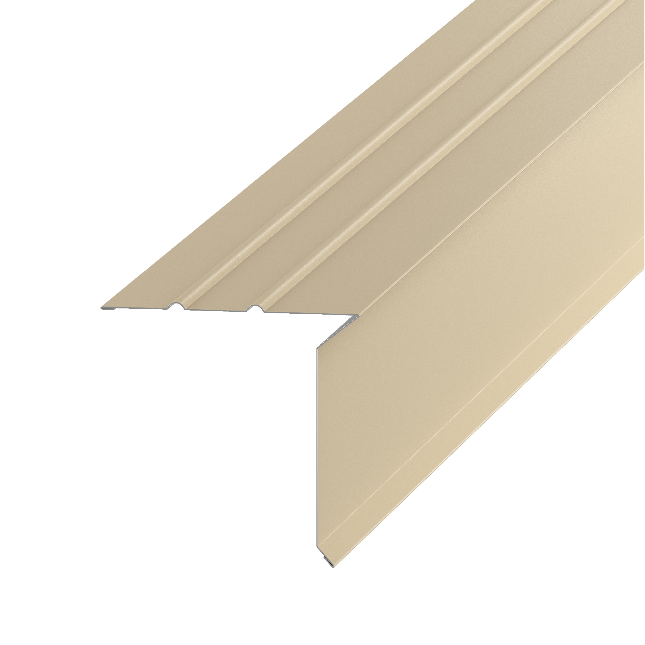 Amerimax Drip Edge F5-1/2 S Steel Open Faced Hemmed Light