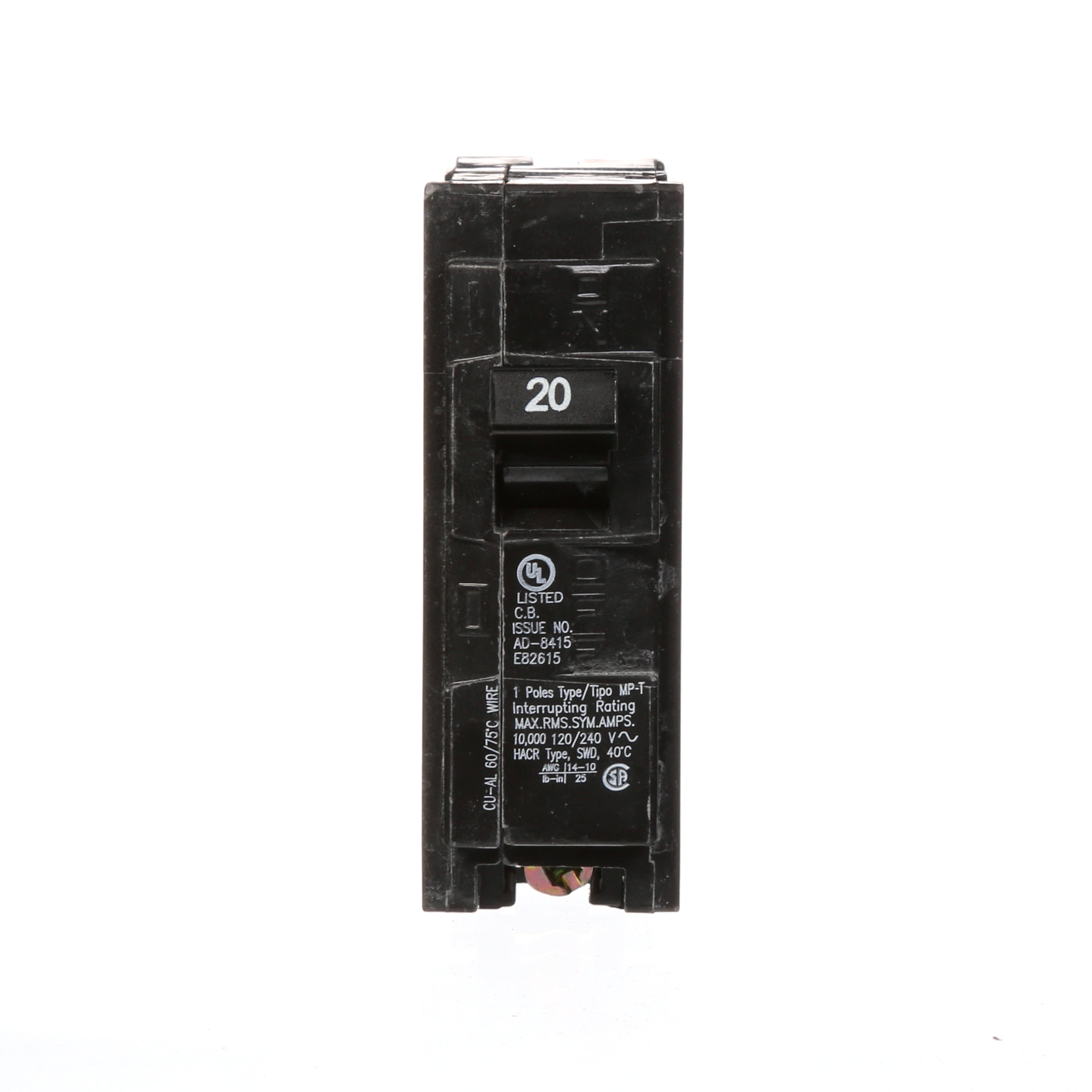 Siemens MP 20-amp 1-Pole Main Circuit Breaker MP120 at Lowes.com