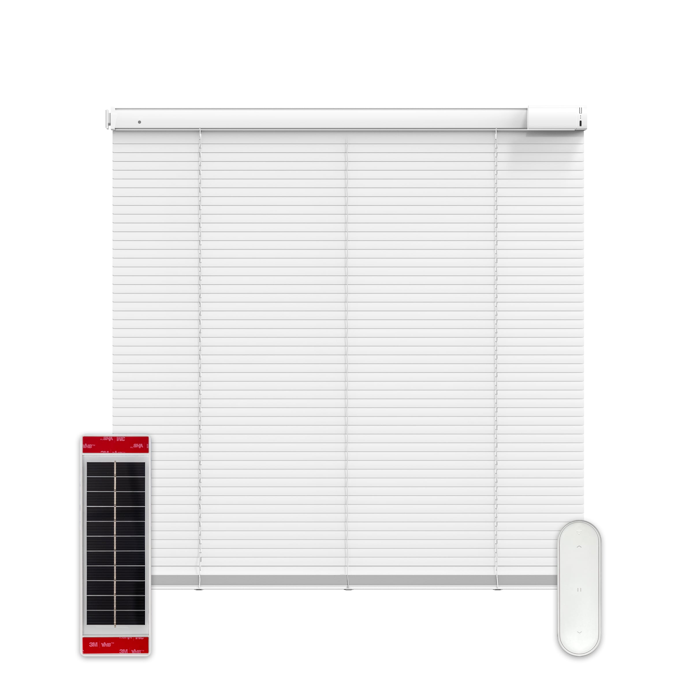 YOSHADE GP-MAB-4672-WH-A 1-in Slat Width 46-in x 72-in Cordless White Aluminum Light Filtering Vertical Blinds