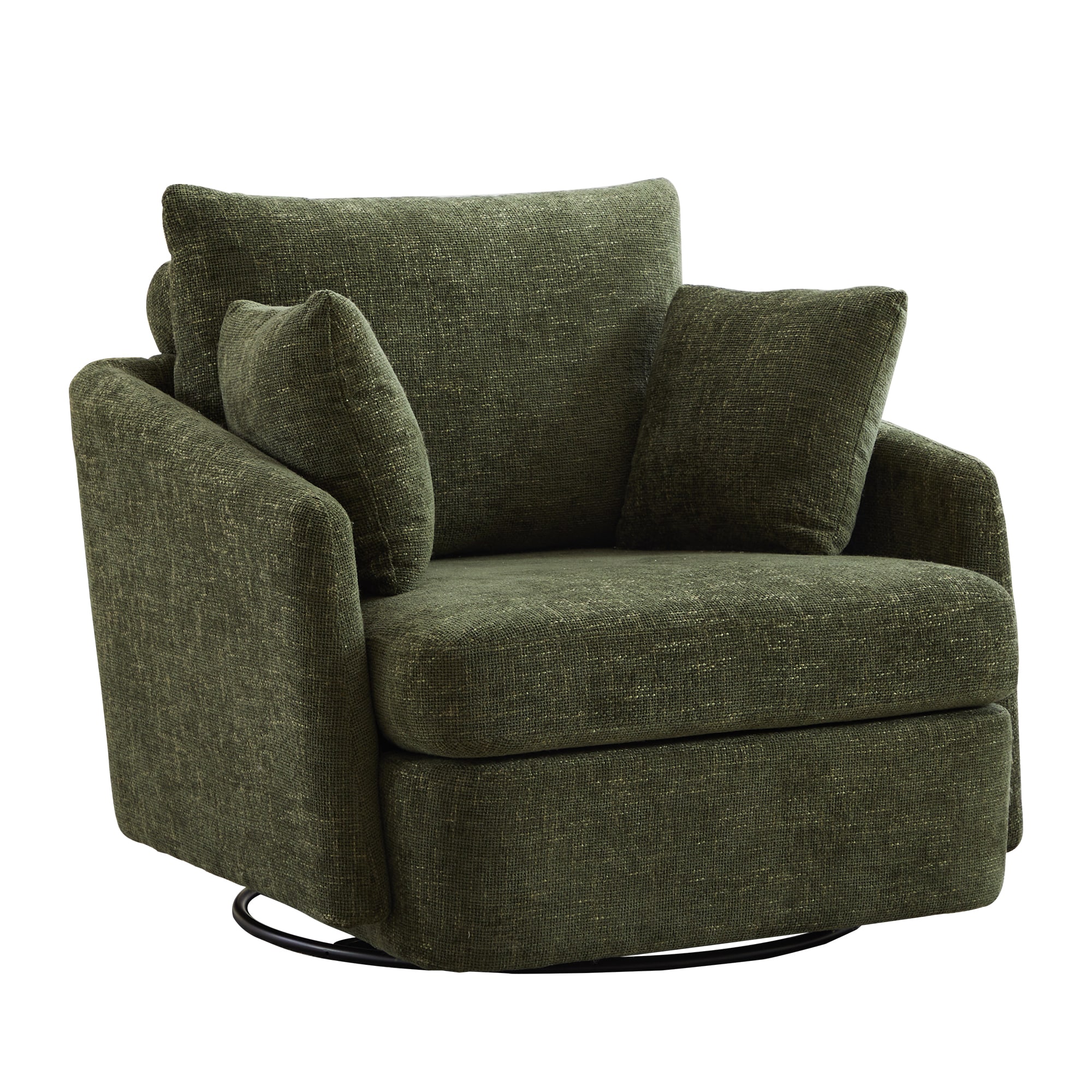 Hrinhom HC-W1102-GREEN Modern GREEN Swivel Accent Chair