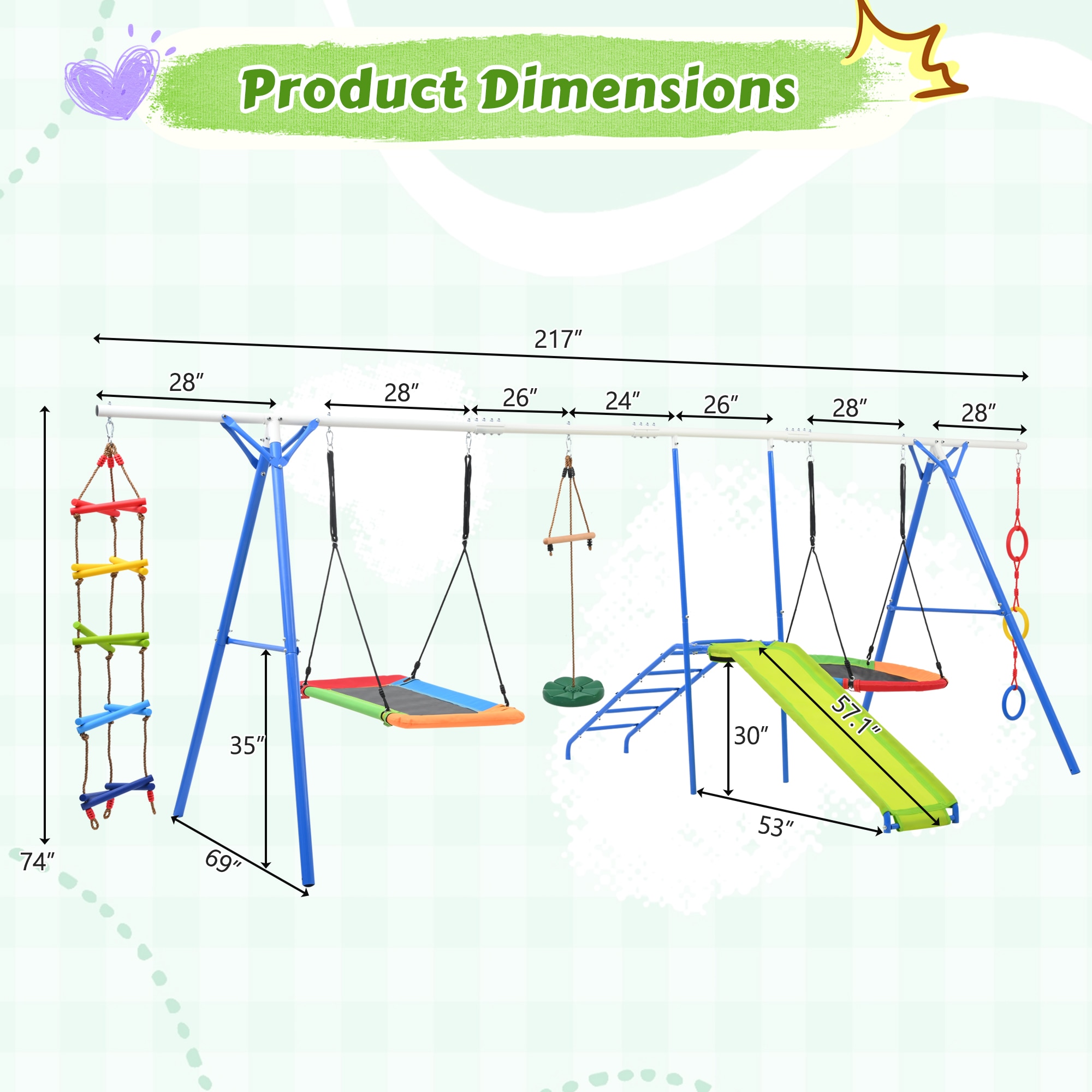 Siavonce XH62AAP Playset-Swings - View #2