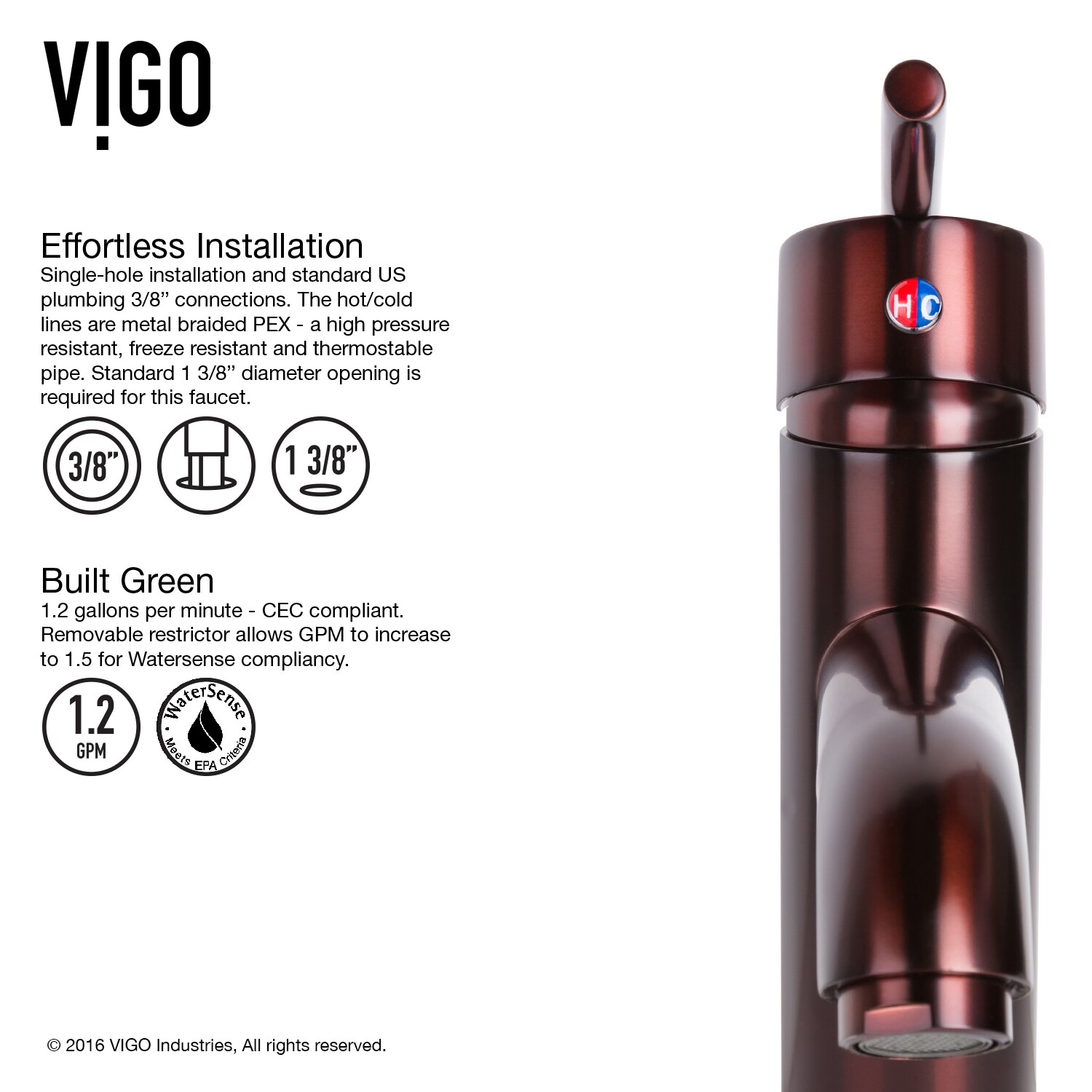 VIGO VGT1552 Bath-Sink - View #7