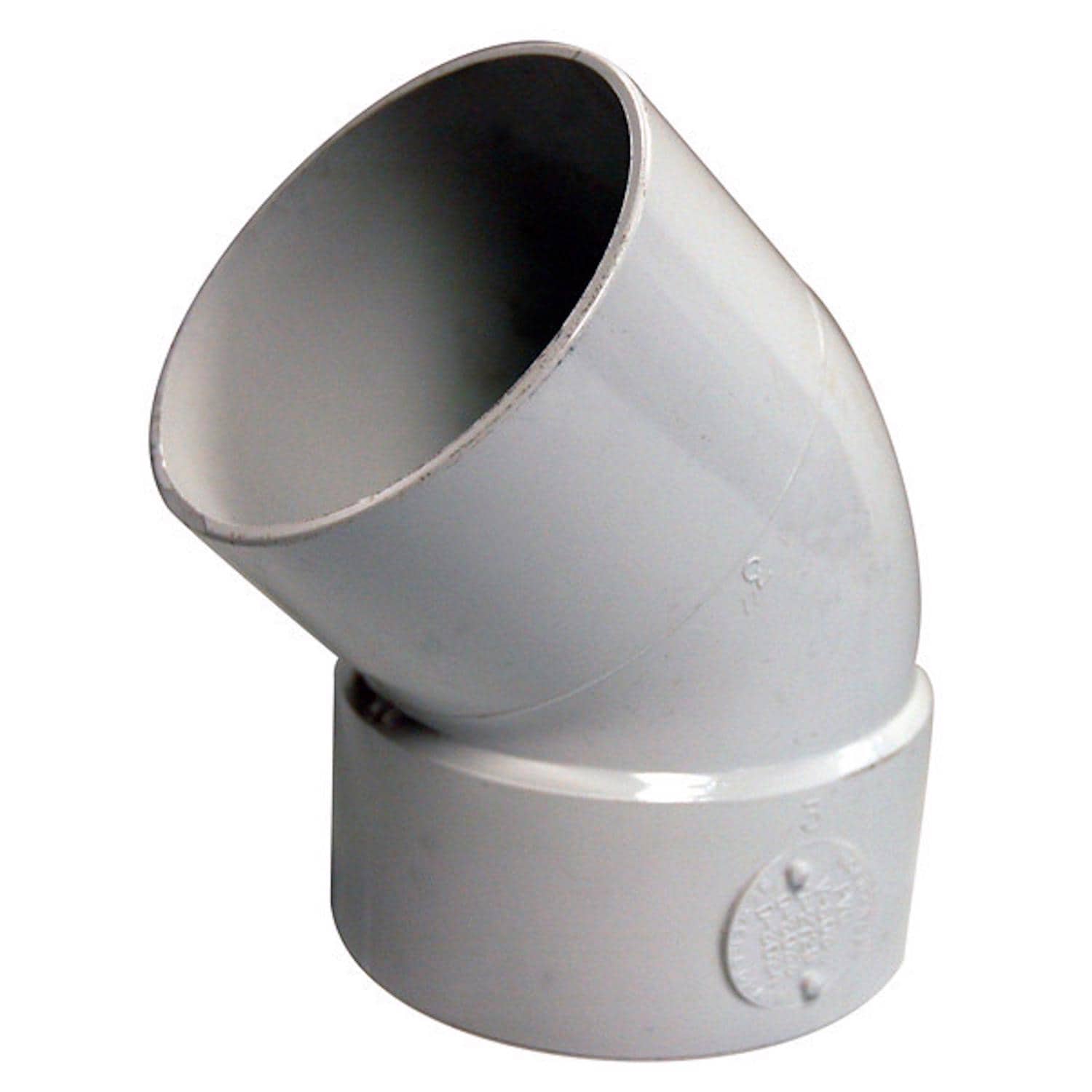 NDS  Schedule 35 6 in. Hub each X 6 in. D Spigot PVC Elbow 1 pk
