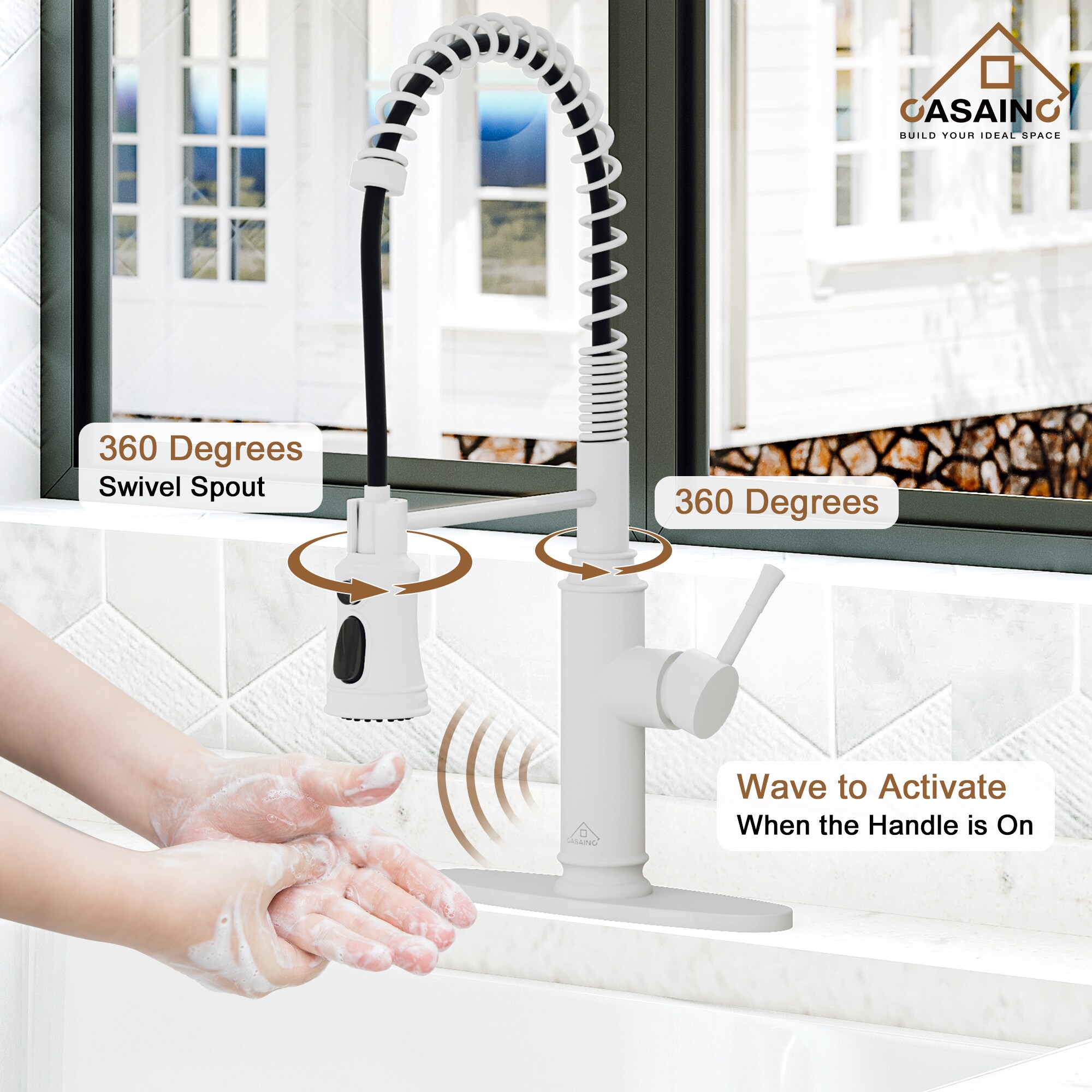 CASAINC CA-W3052-MW Kitchen-Faucets - View #4