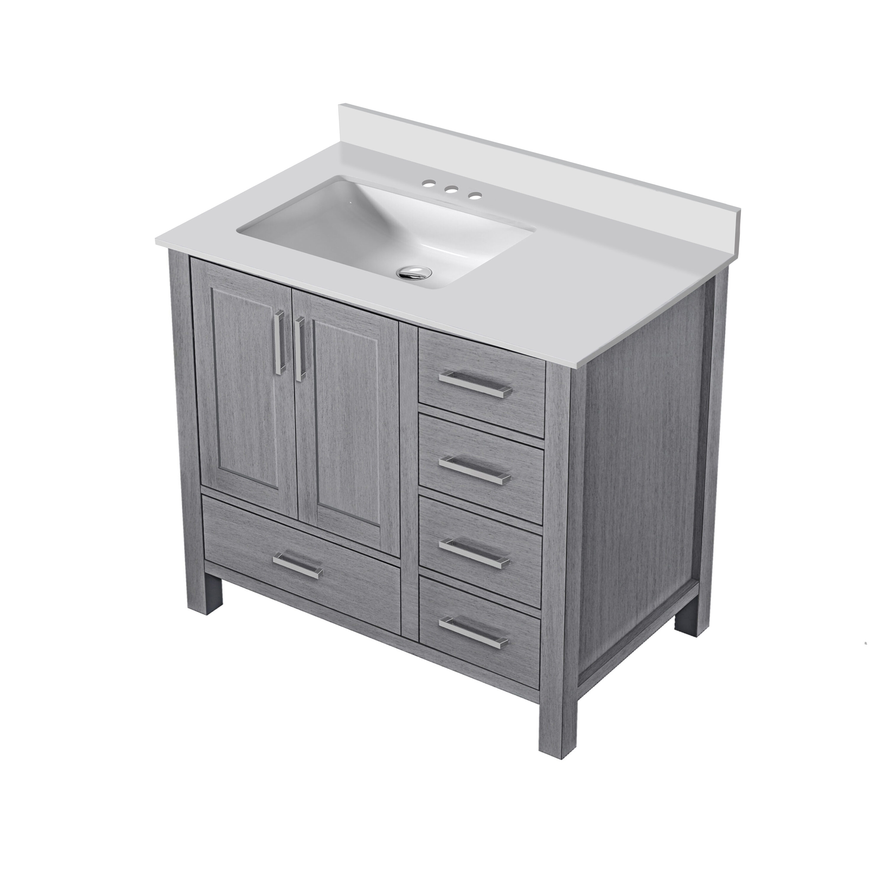 Lexora LVJ36SD300L Bath-Vanity-Combo - View #4