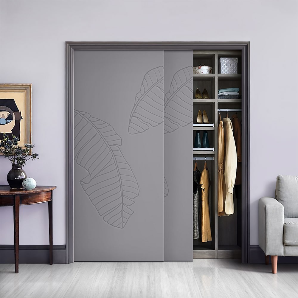 CALHOME CMD-CNC232-84X24SG(2 Bifold-Sliding-Closet-Doors - View #2