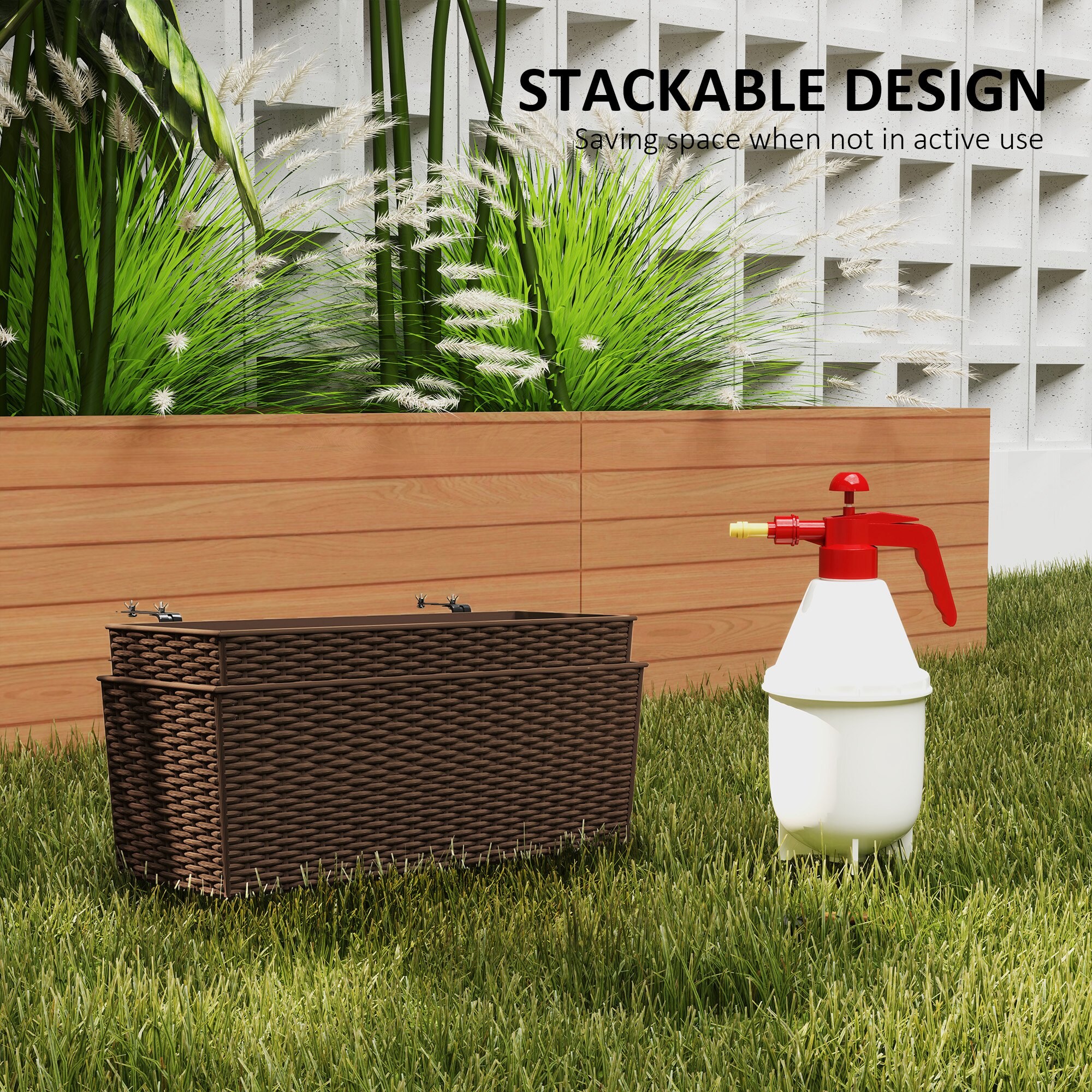 Outsunny 84H-330V00BN Planter-Window-Box - View #5