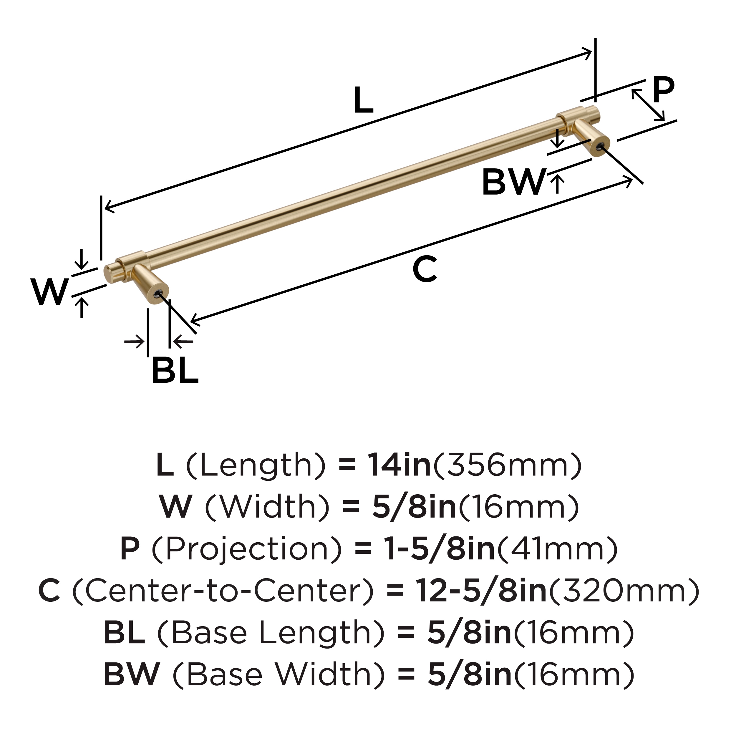 Amerock BP36903BBZ Cabinet-Pulls - View #3