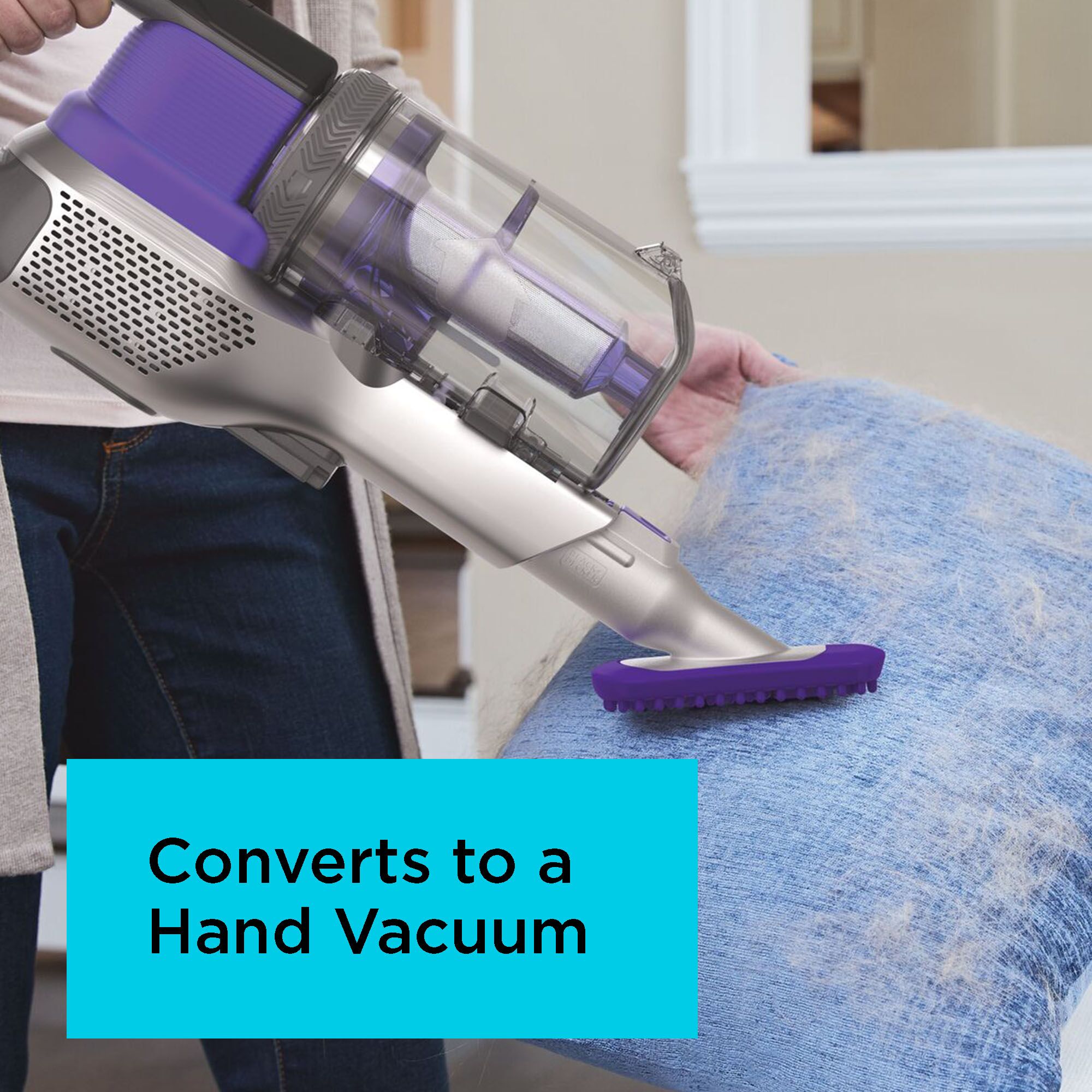  BLACK+DECKER Powerseries Extreme Cordless Stick Vacuum Cleaner  for Pets, Purple (BSV2020P) : Tools & Home Improvement