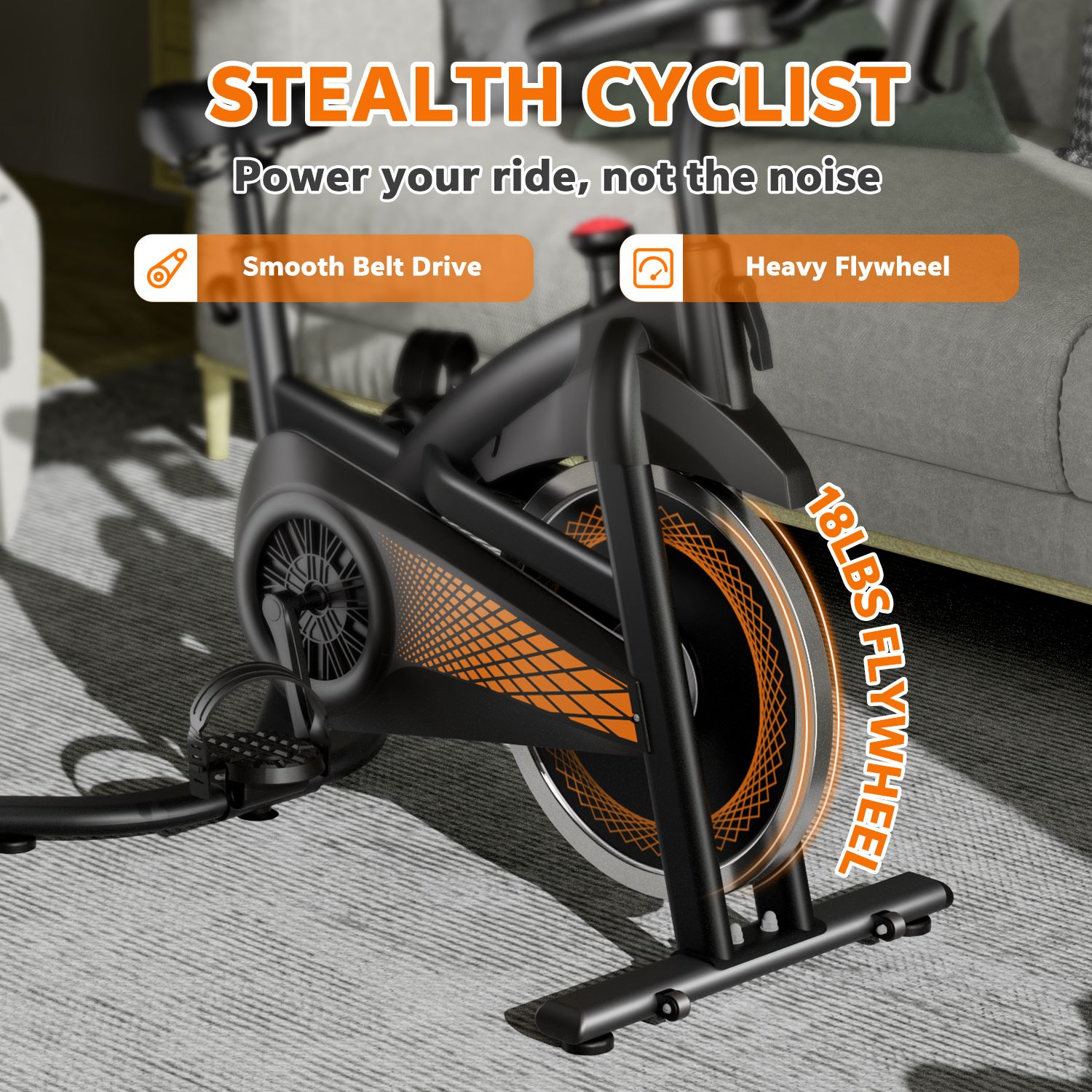 Redliro EB-KK680-OR Exercise-Bikes - View #3