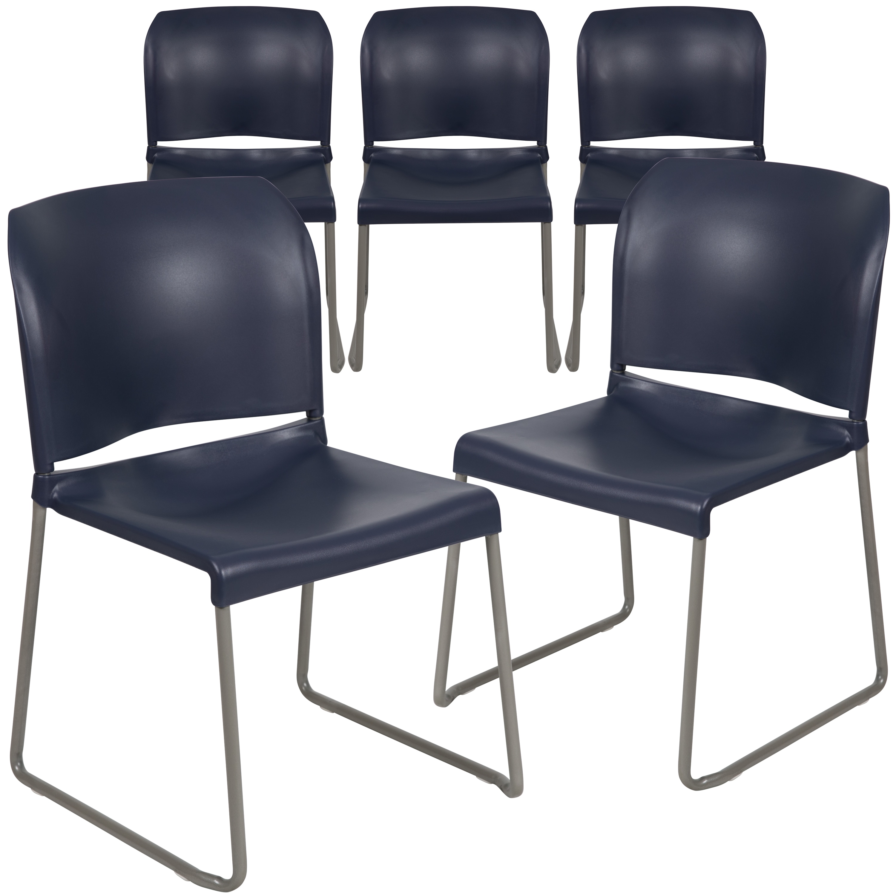 Flash Furniture 889142521228 5 Hercules Modern Navy Plastic Accent Chair