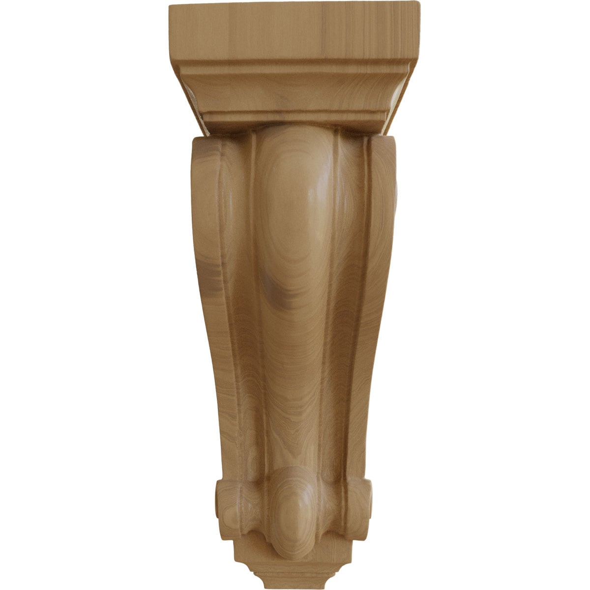Devon Cherry Wood Traditional Decorative Corbel, 13.25" Height