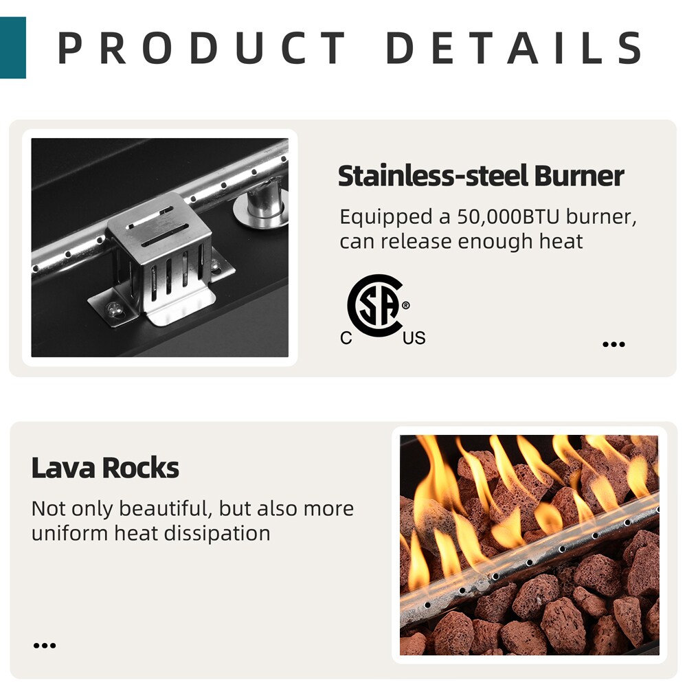 Patio Watcher LS-42KD-FX-DG-B Outdoor-Gas-Firepits - View #4