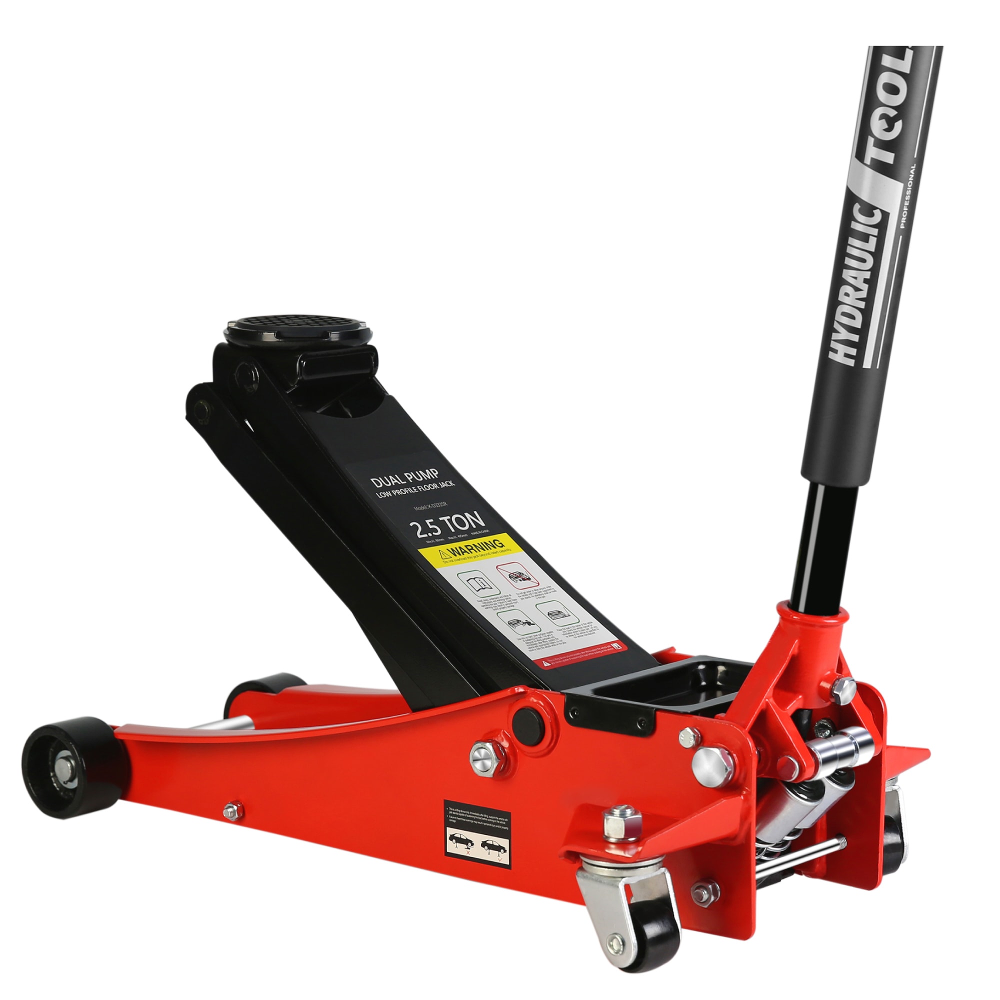 Gaierptone CRXRUFIFSG7 Red 2.5-Ton Steel Hydraulic Low profile floor jack