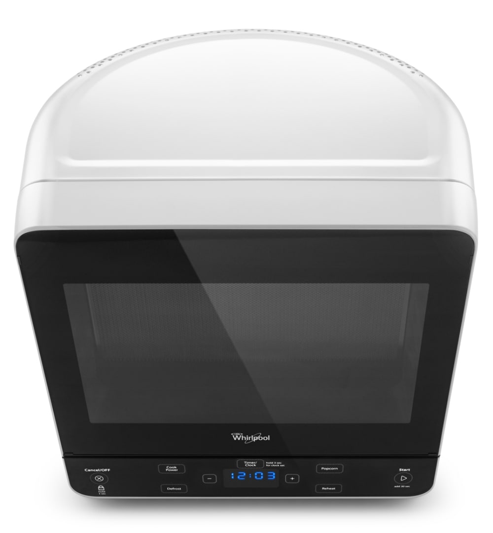 Whirlpool 0.5-cu ft 750-Watt Countertop Microwave (Silver) in the  Countertop Microwaves department at