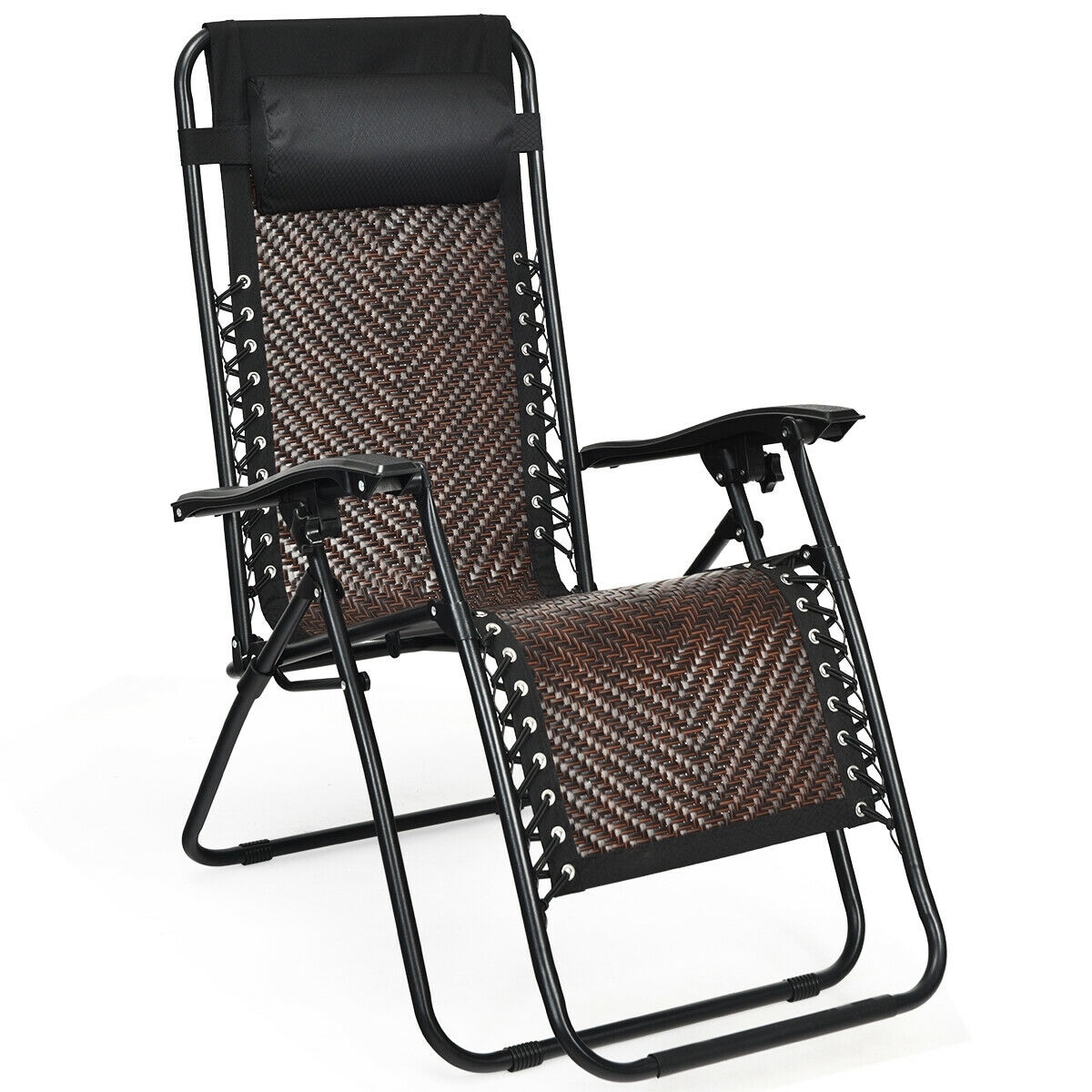 LIVIZA DOJ70634CF-1 Light Brown Folding Camping chair Adjustable and
