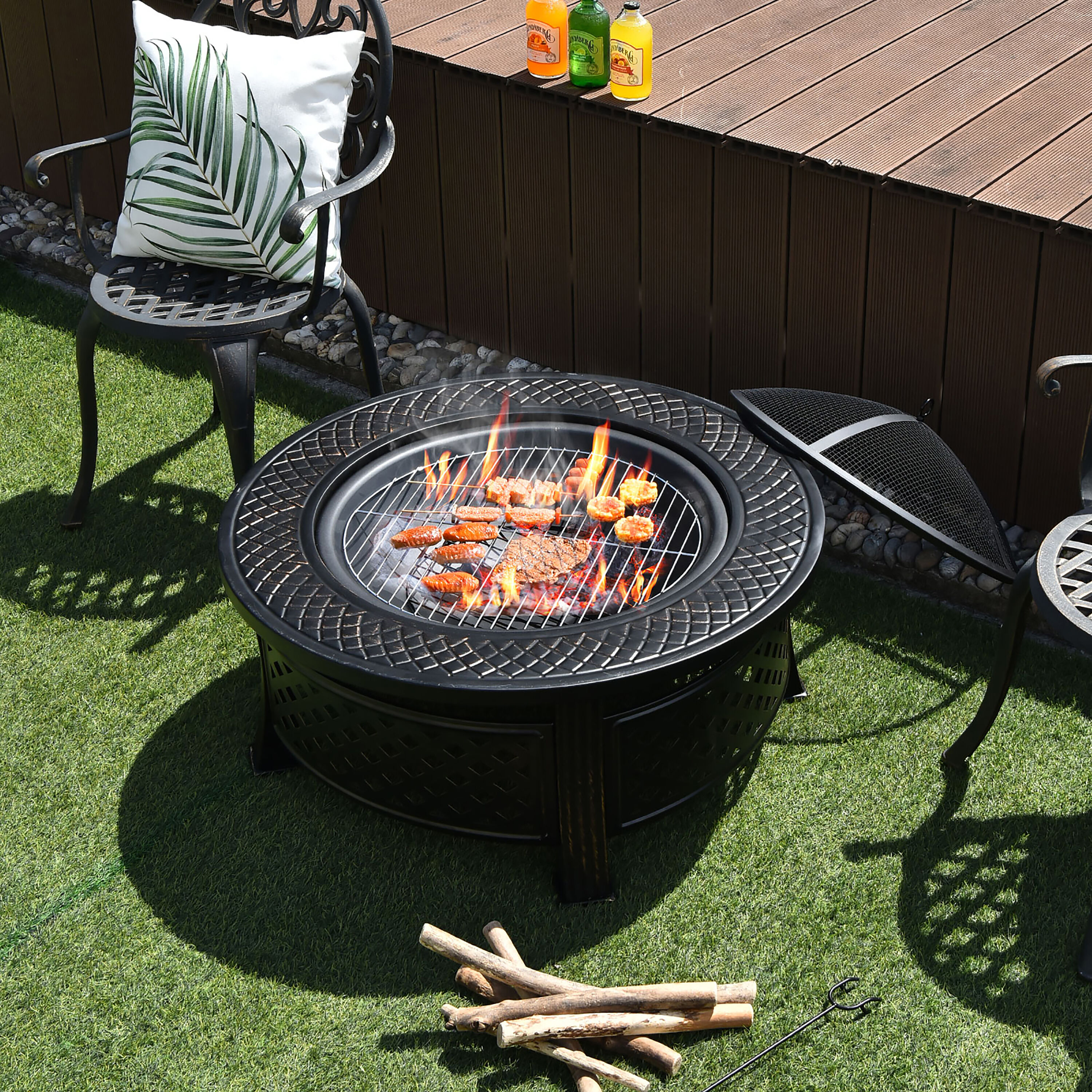 Costway JV10178 Outdoor-Woodburning-Firepits - View #10
