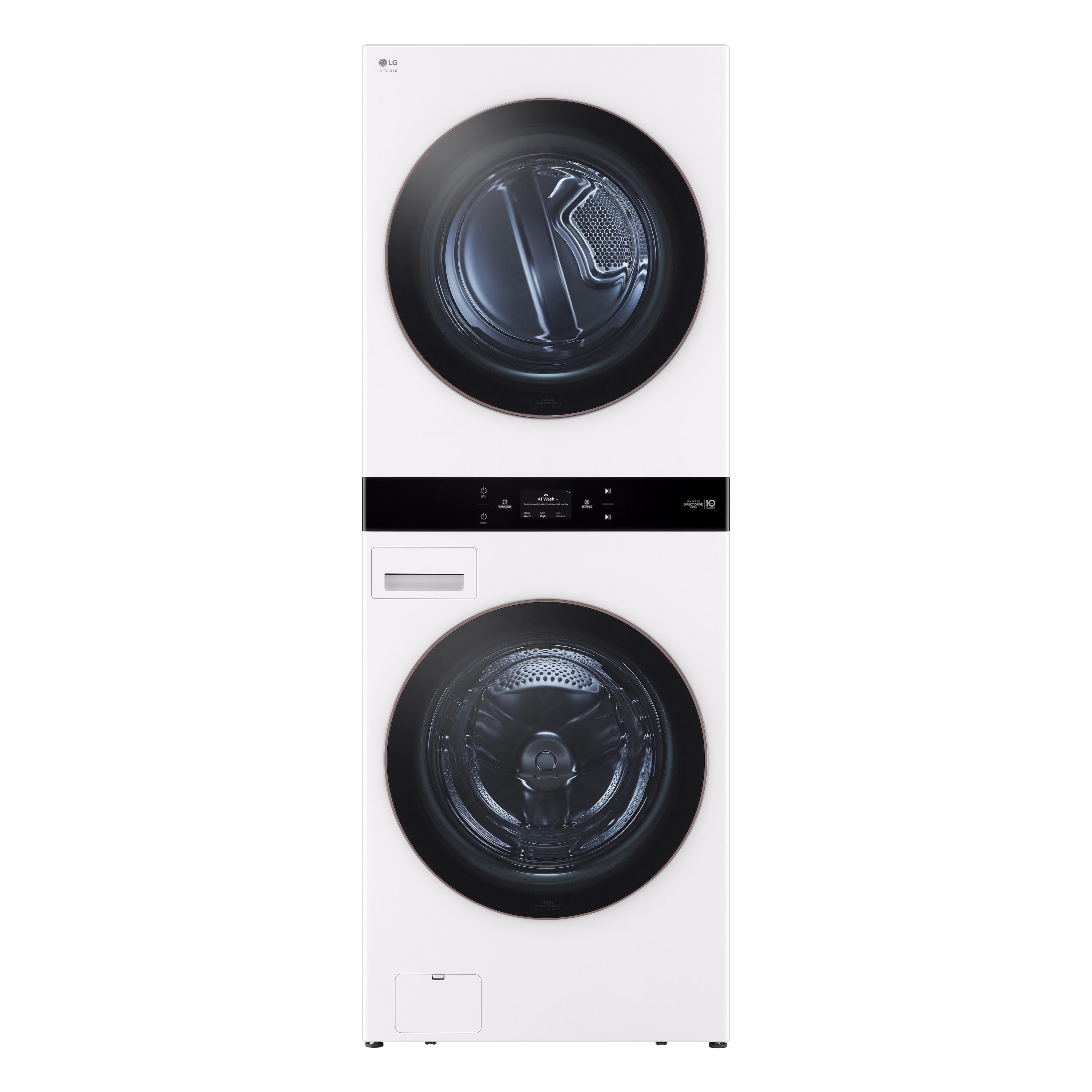LG SWWE50W4 STUDIO Stacked Laundry Center with 5-cu ft Front load Washer and Electric 7.4-cu ft Dryer (ENERGY STAR)